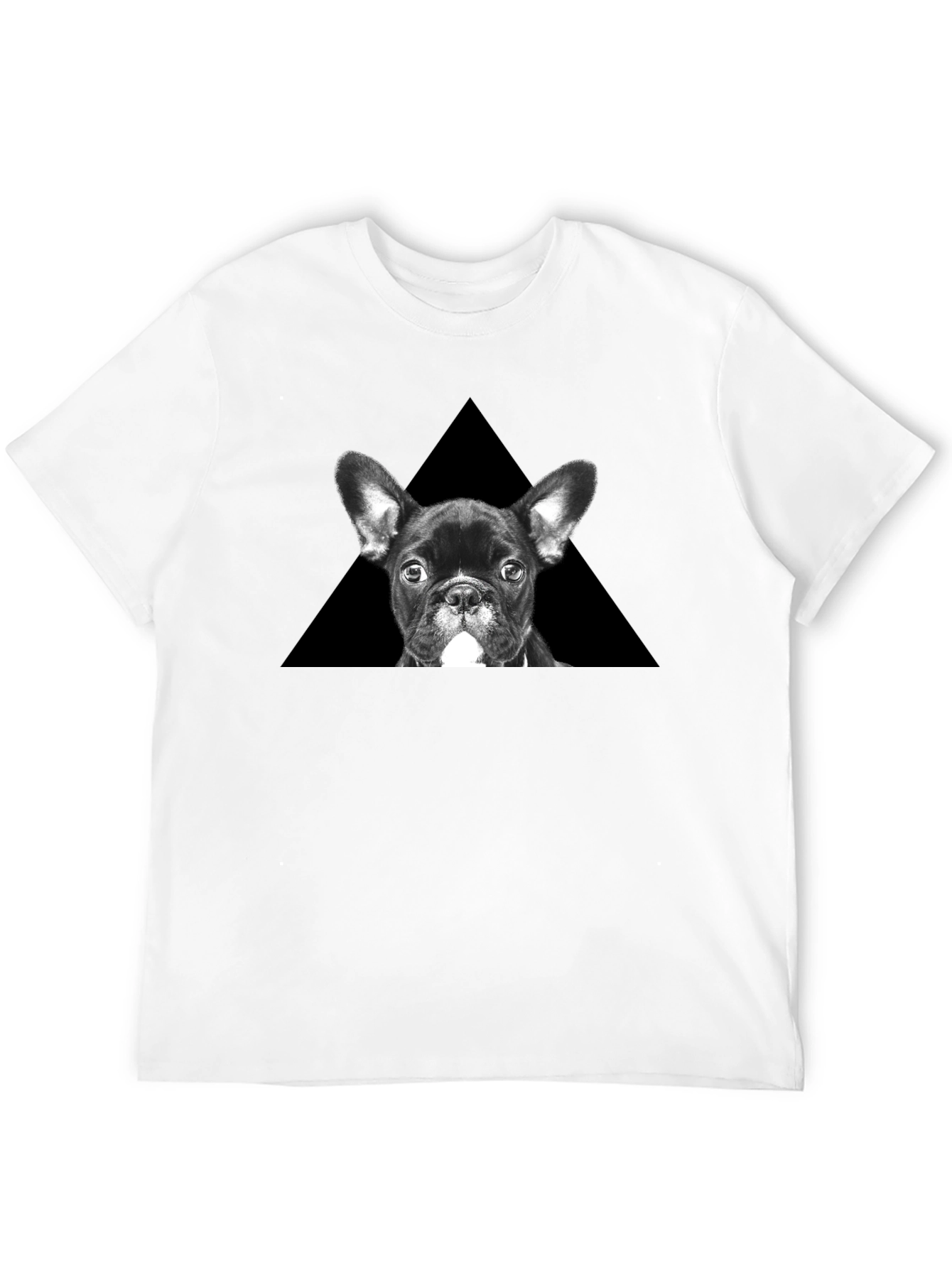 French Bulldog Triangle Graphic T-Shirt