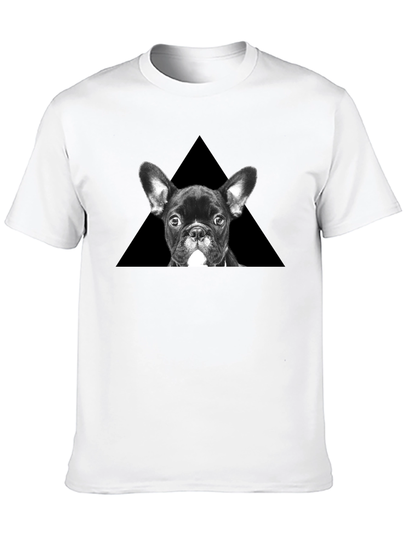 French Bulldog Triangle Graphic T-Shirt