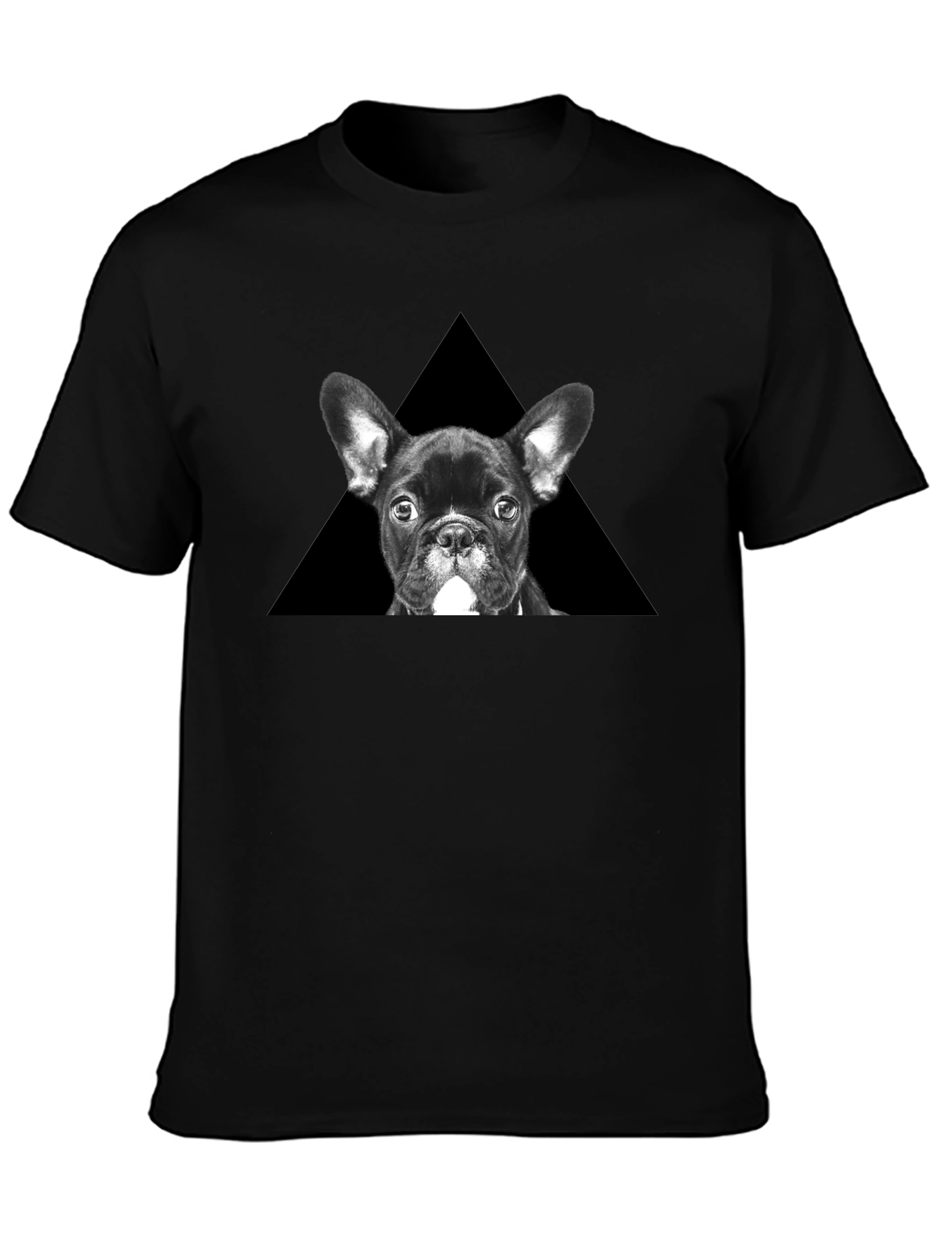 French Bulldog Triangle Graphic T-Shirt
