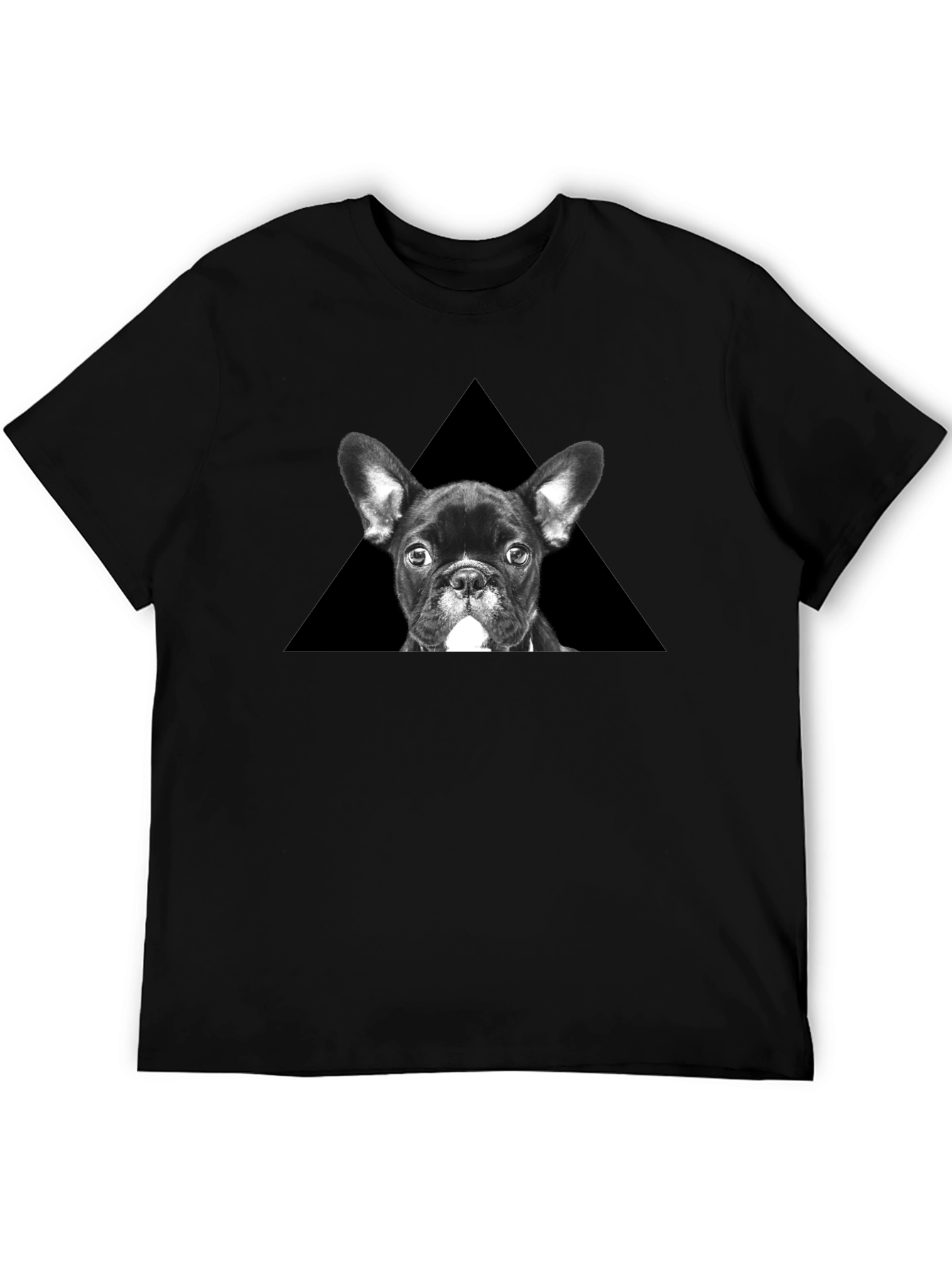 French Bulldog Triangle Graphic T-Shirt