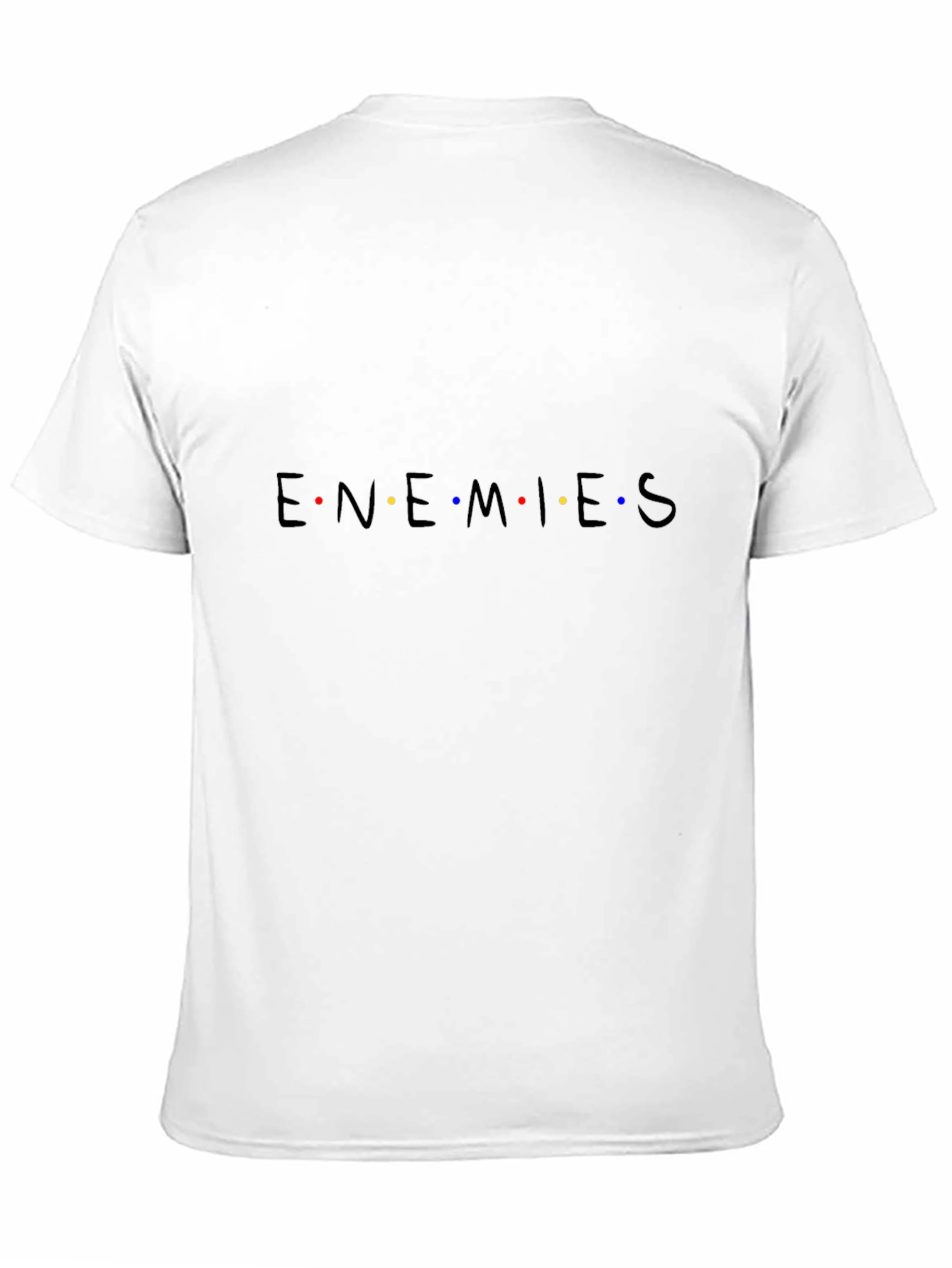 Enemies Funny Graphic Tee - Black Cotton T-Shirt