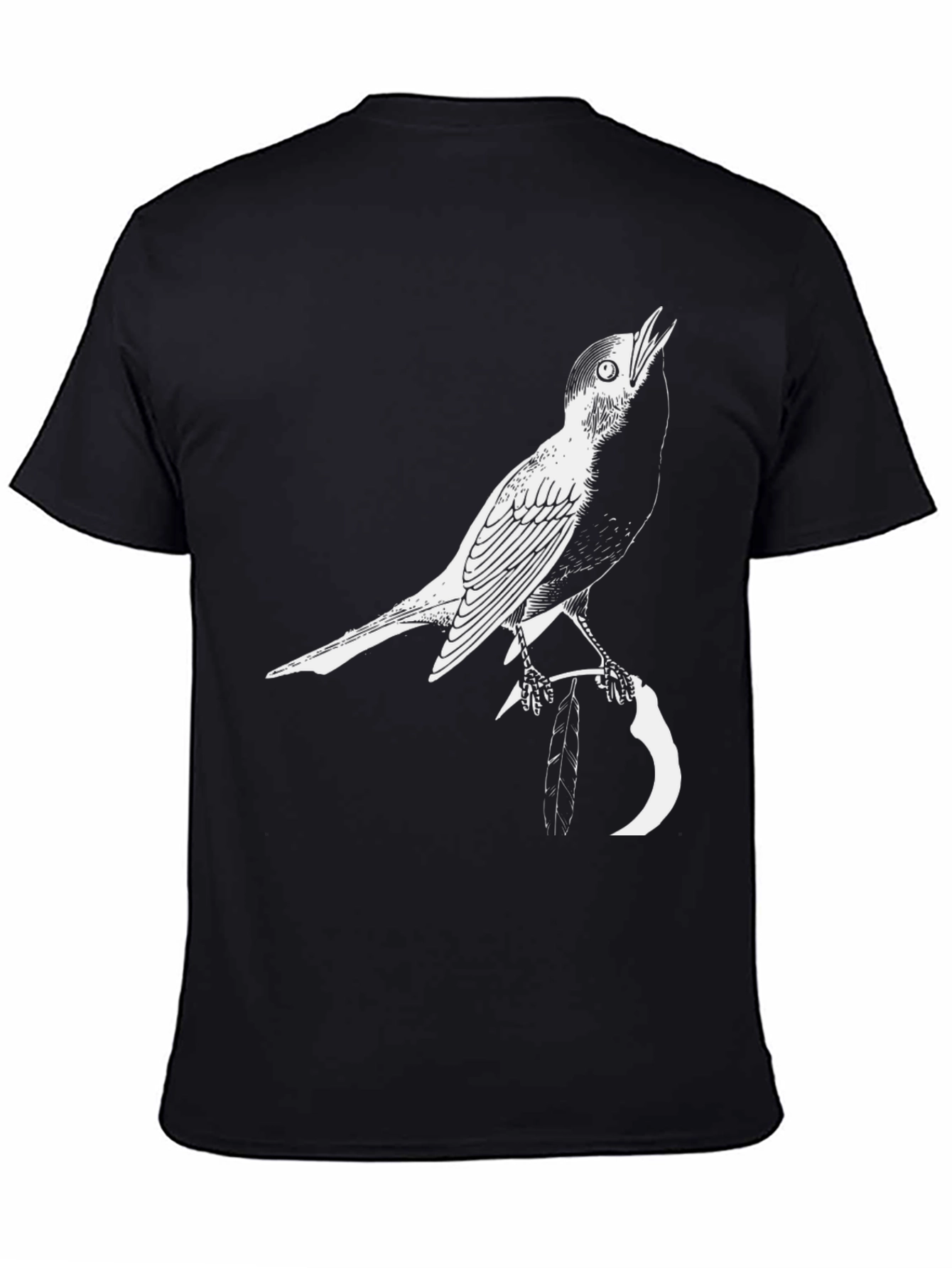 Bird Graphic Black T-Shirt