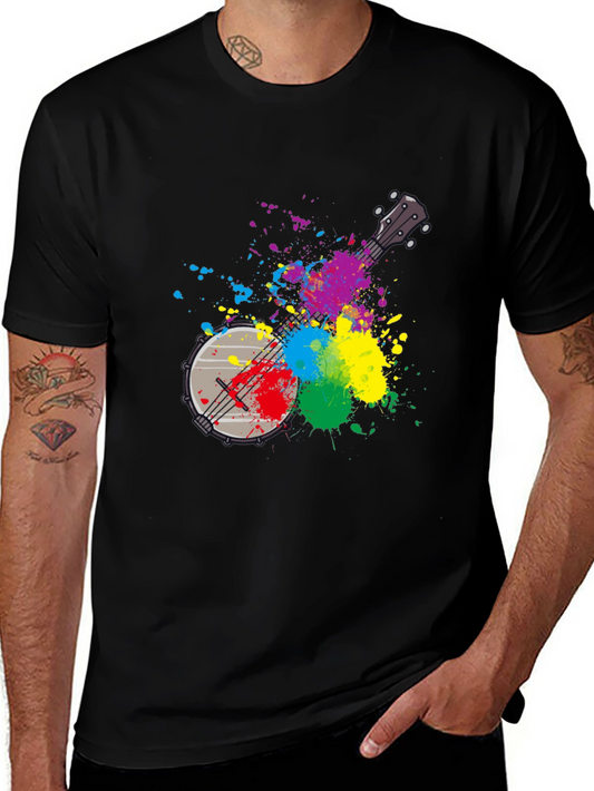 Colorful Banjo T-Shirt - Musical Instrument Art