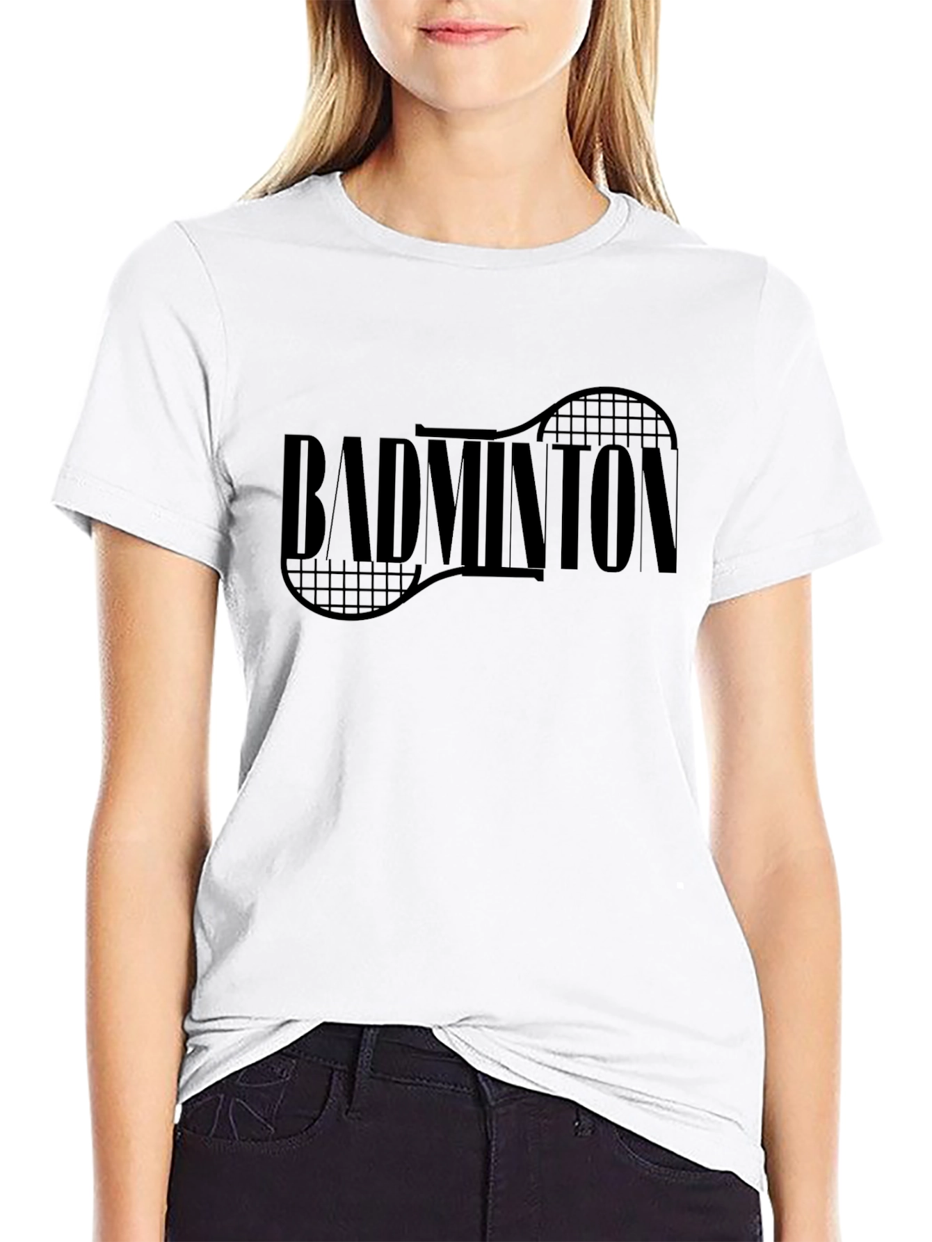 Badminton Graphic T-Shirt - Sporty Casual Tee