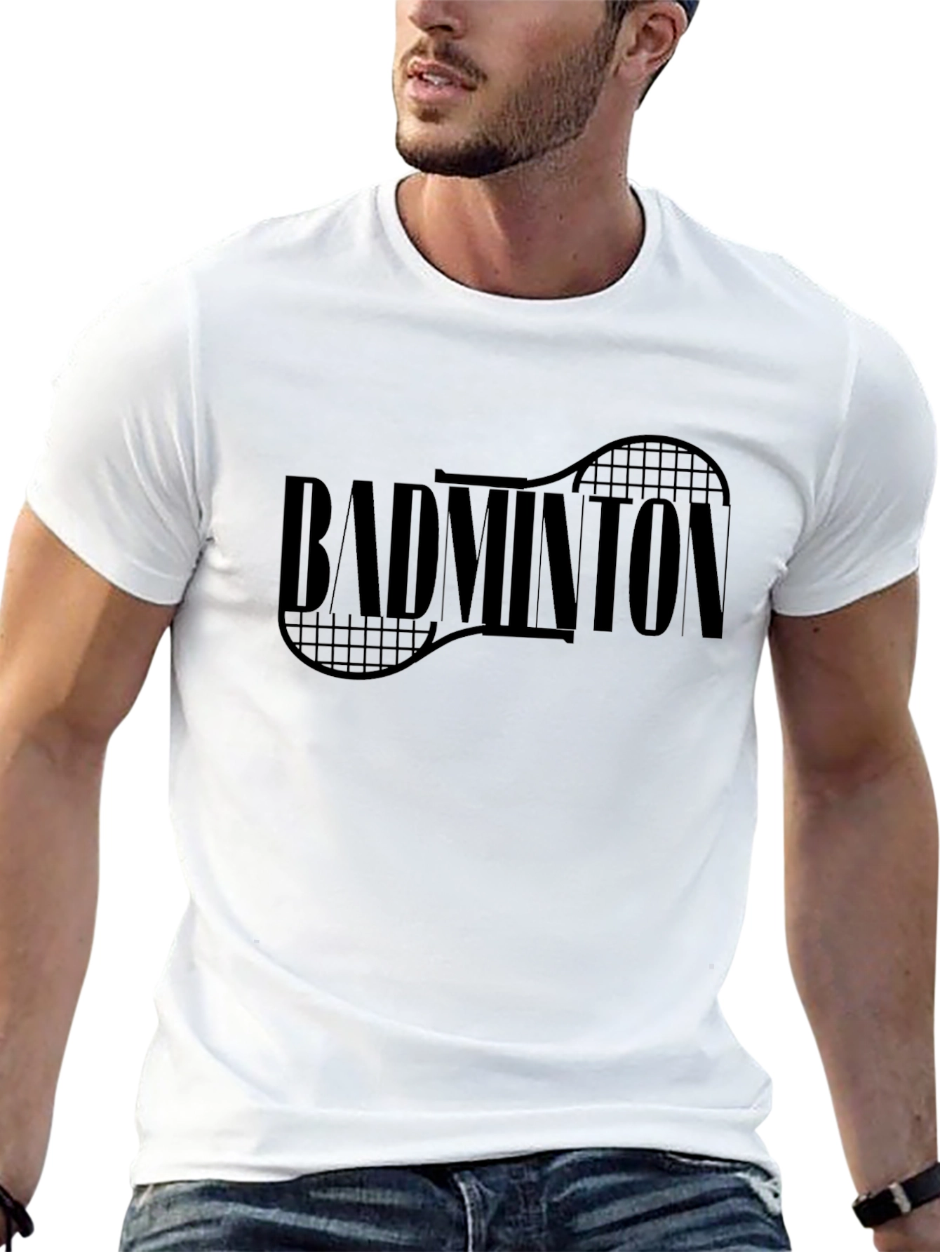 Badminton Graphic T-Shirt - Sporty Casual Tee
