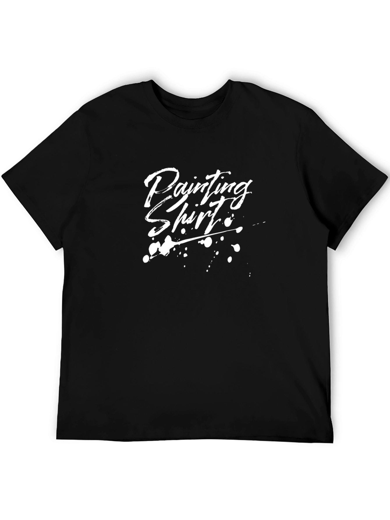 Painting Shirt - Mens Black Graphic Tee