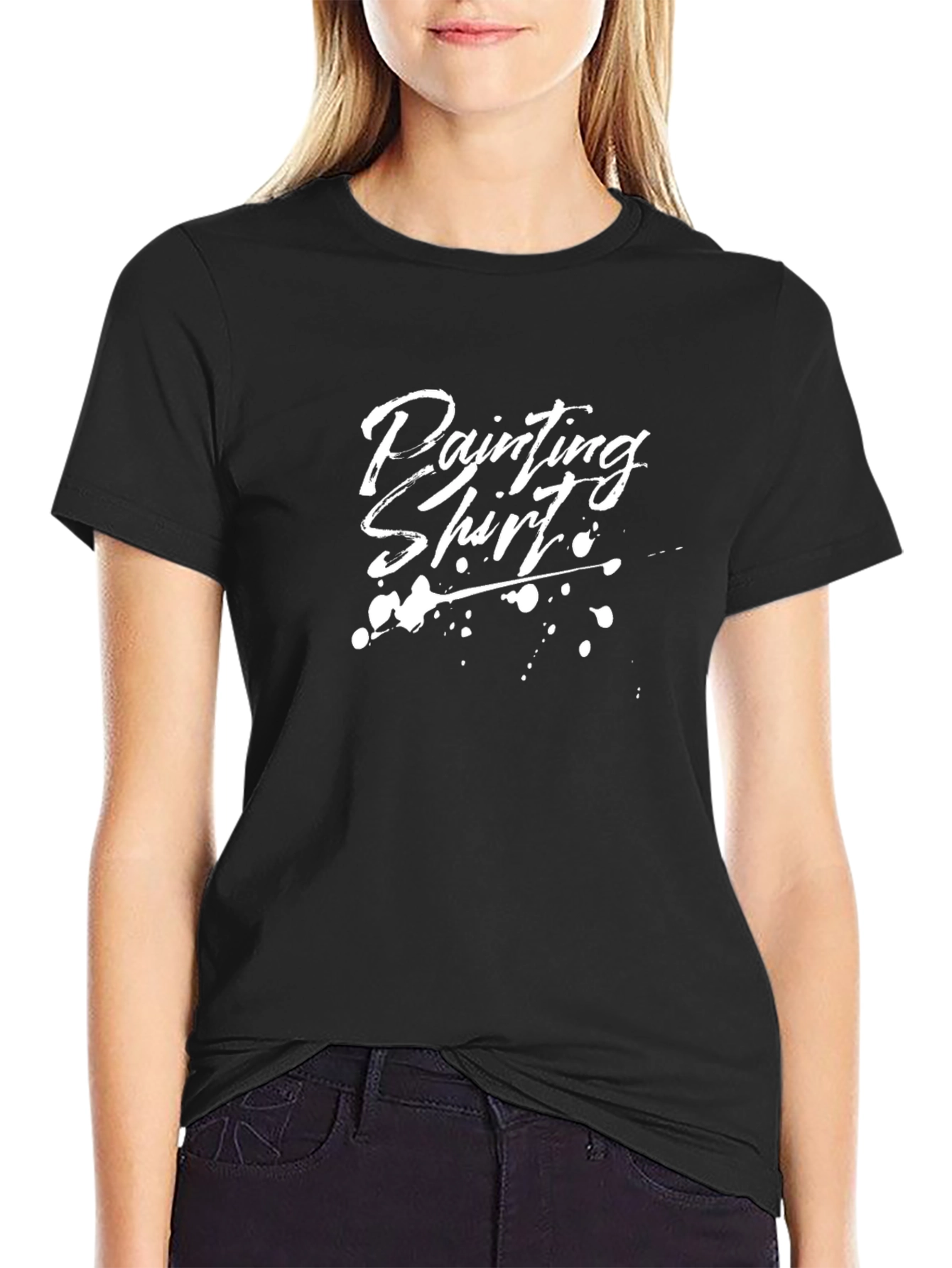 Painting Shirt - Mens Black Graphic Tee