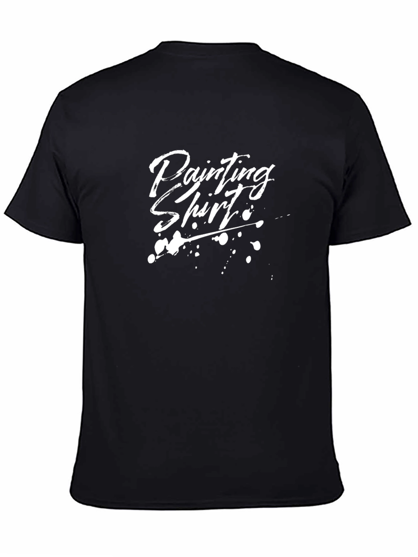 Painting Shirt - Mens Black Graphic Tee