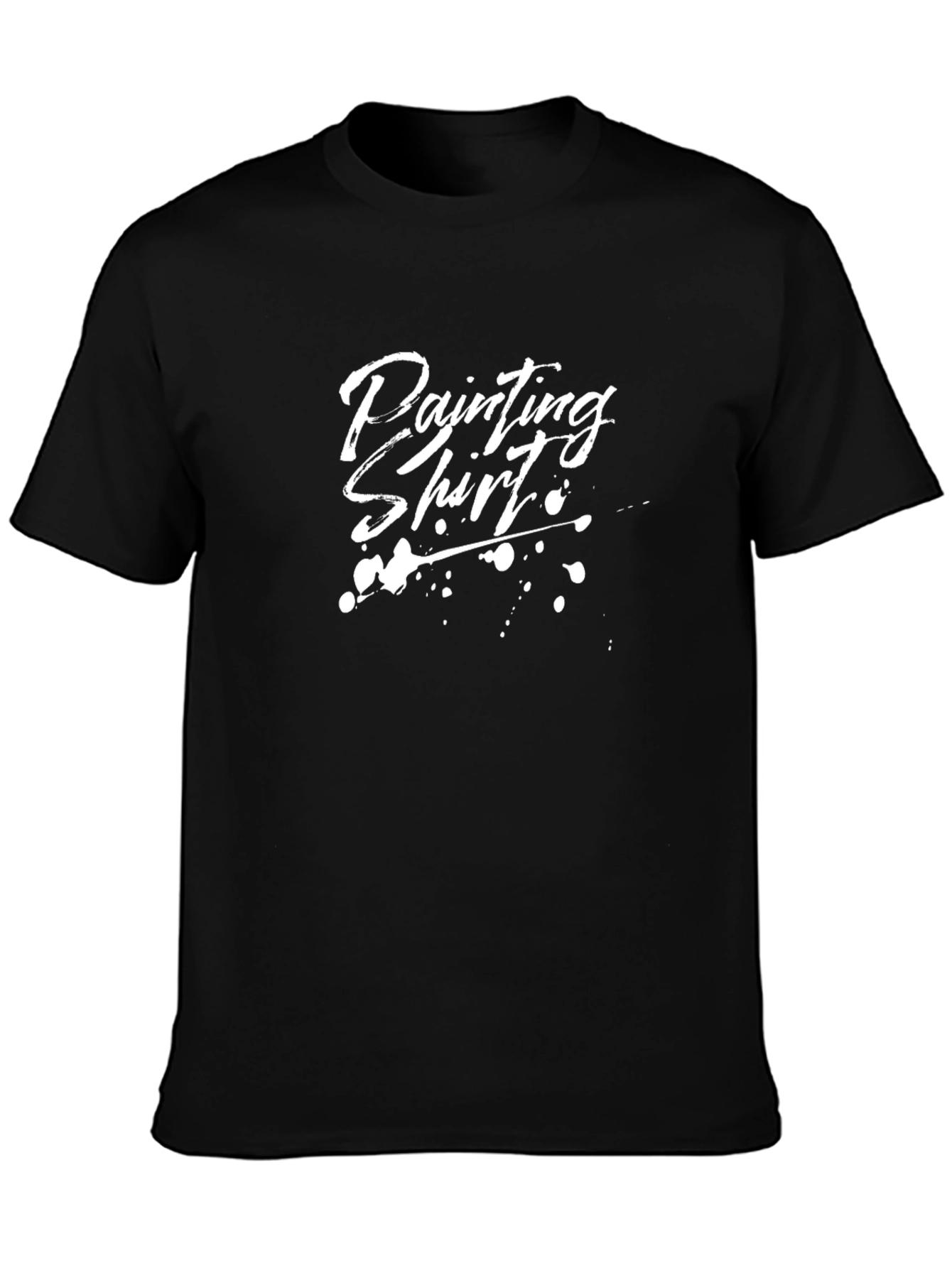 Painting Shirt - Mens Black Graphic Tee