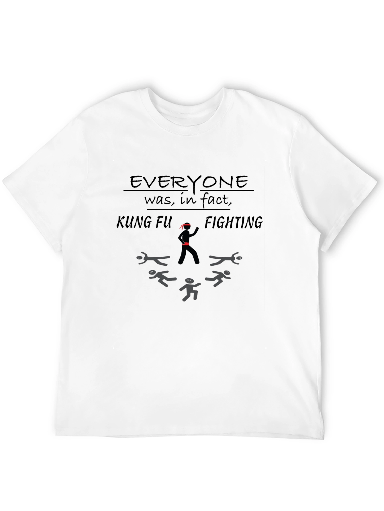 Kung Fu Fighting Graphic Tee - Black