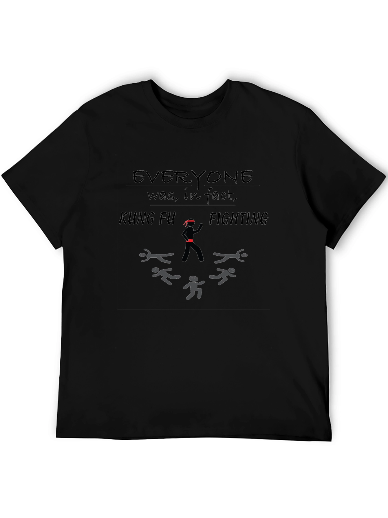 Kung Fu Fighting Graphic Tee - Black