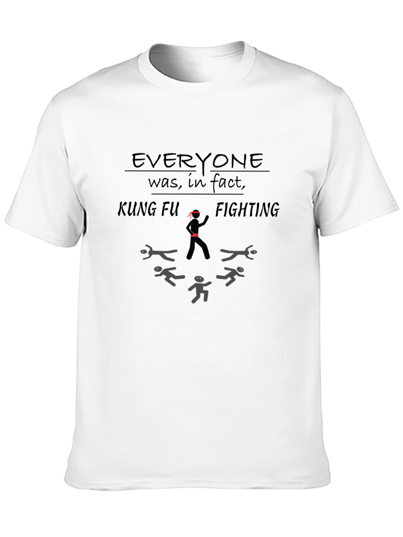 Kung Fu Fighting Graphic Tee - Black