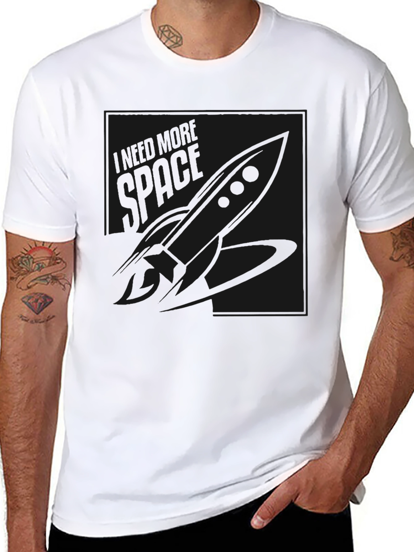 Black Graphic Tee - Modern Casual Style