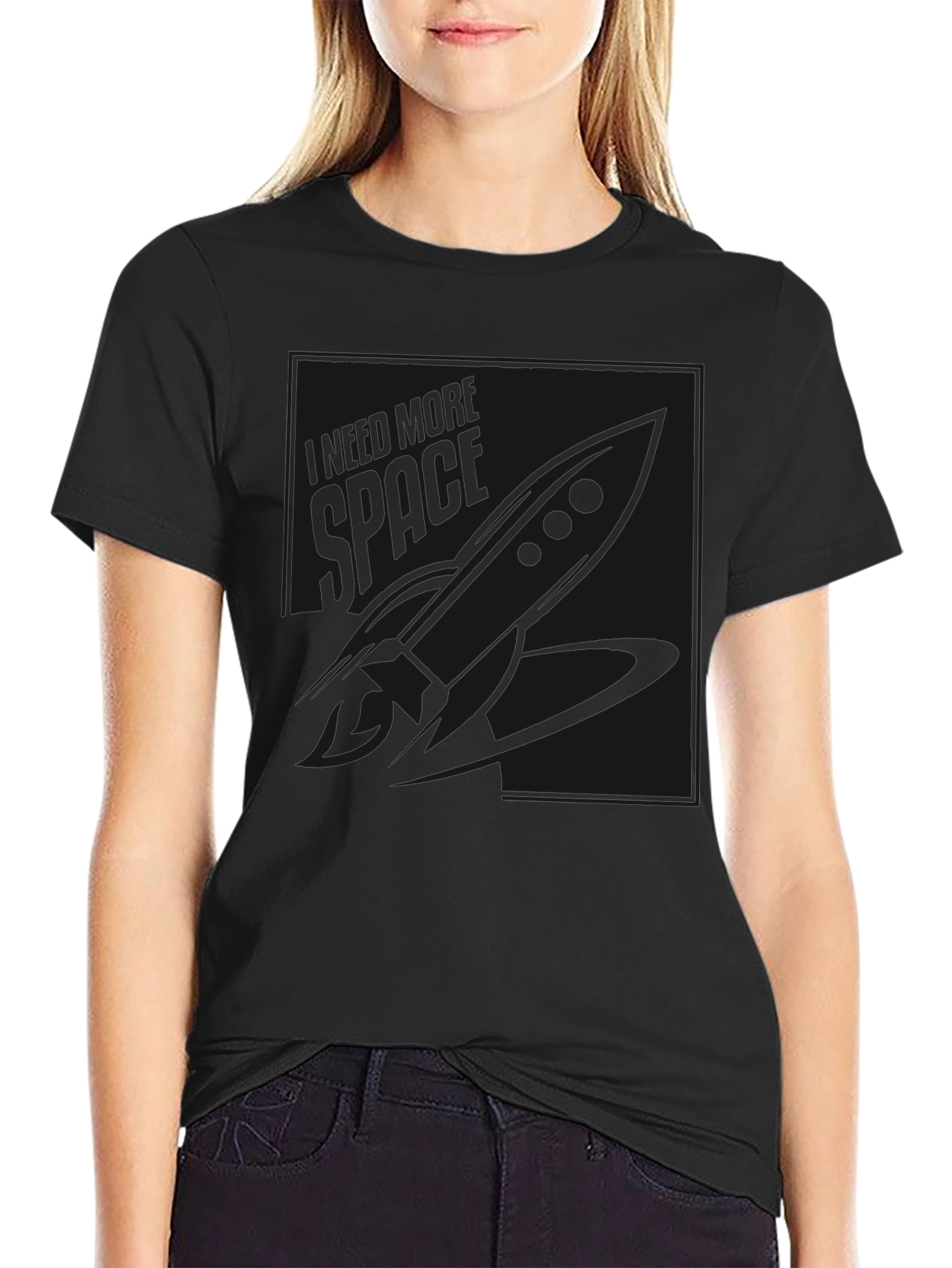 Black Graphic Tee - Modern Casual Style