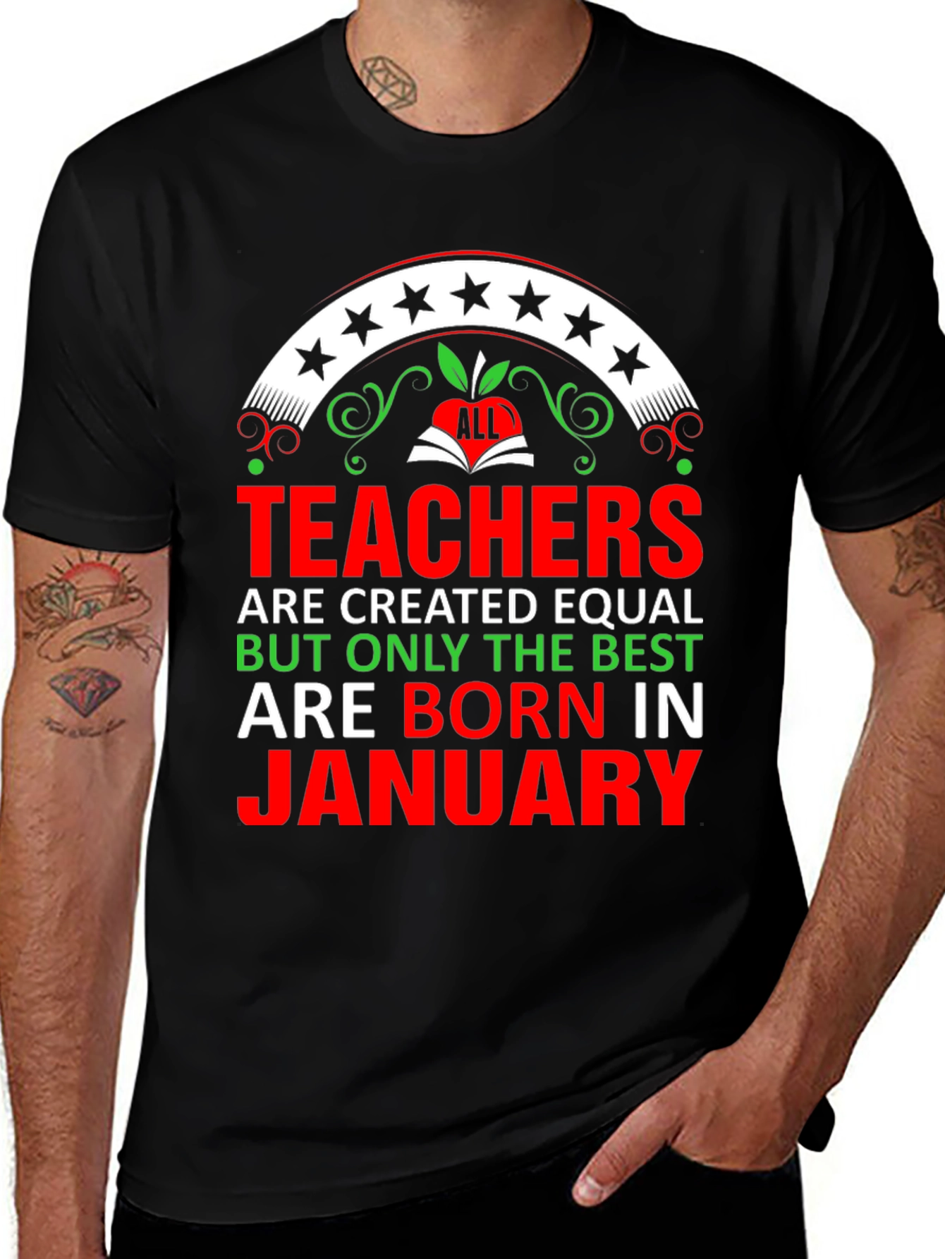 Teachers Born in January T-Shirt