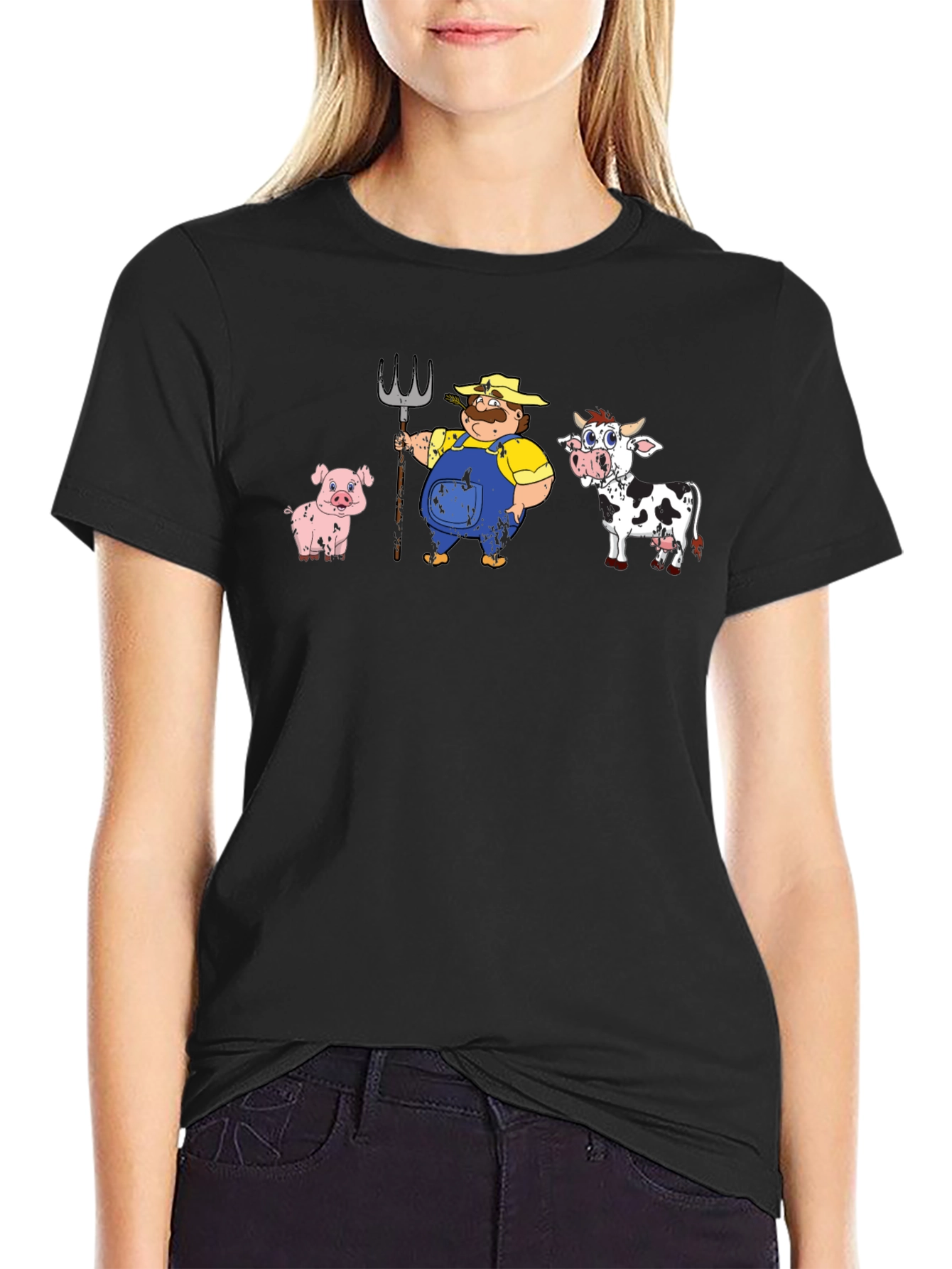 Cartoon Farm Animals T-Shirt