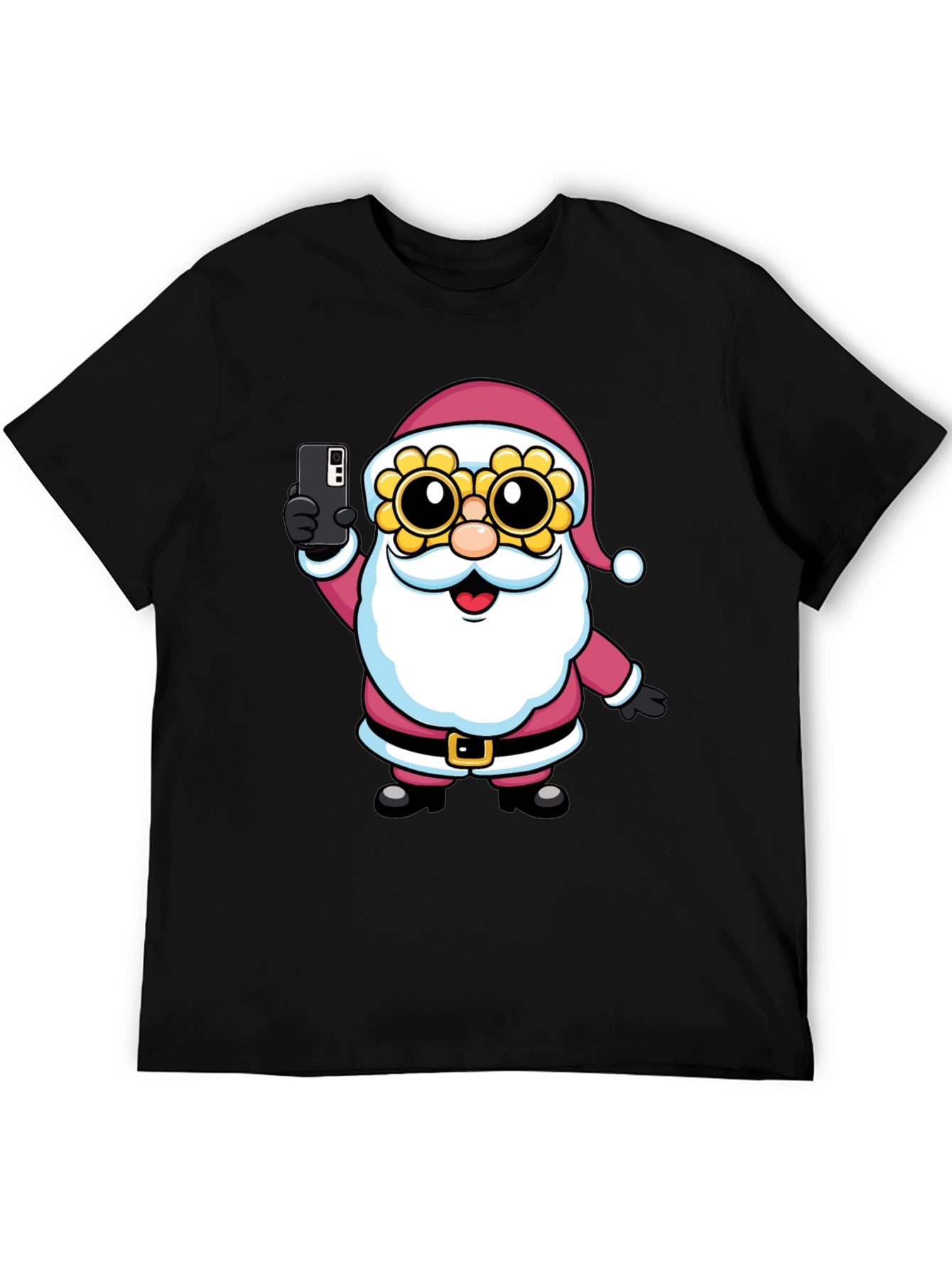 Santa Selfie T-Shirt - Funny Holiday Tee