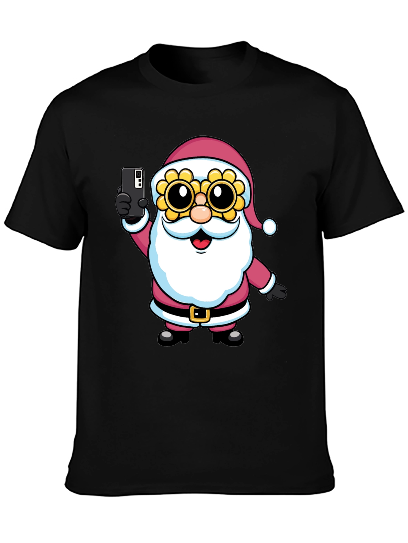 Santa Selfie T-Shirt - Funny Holiday Tee