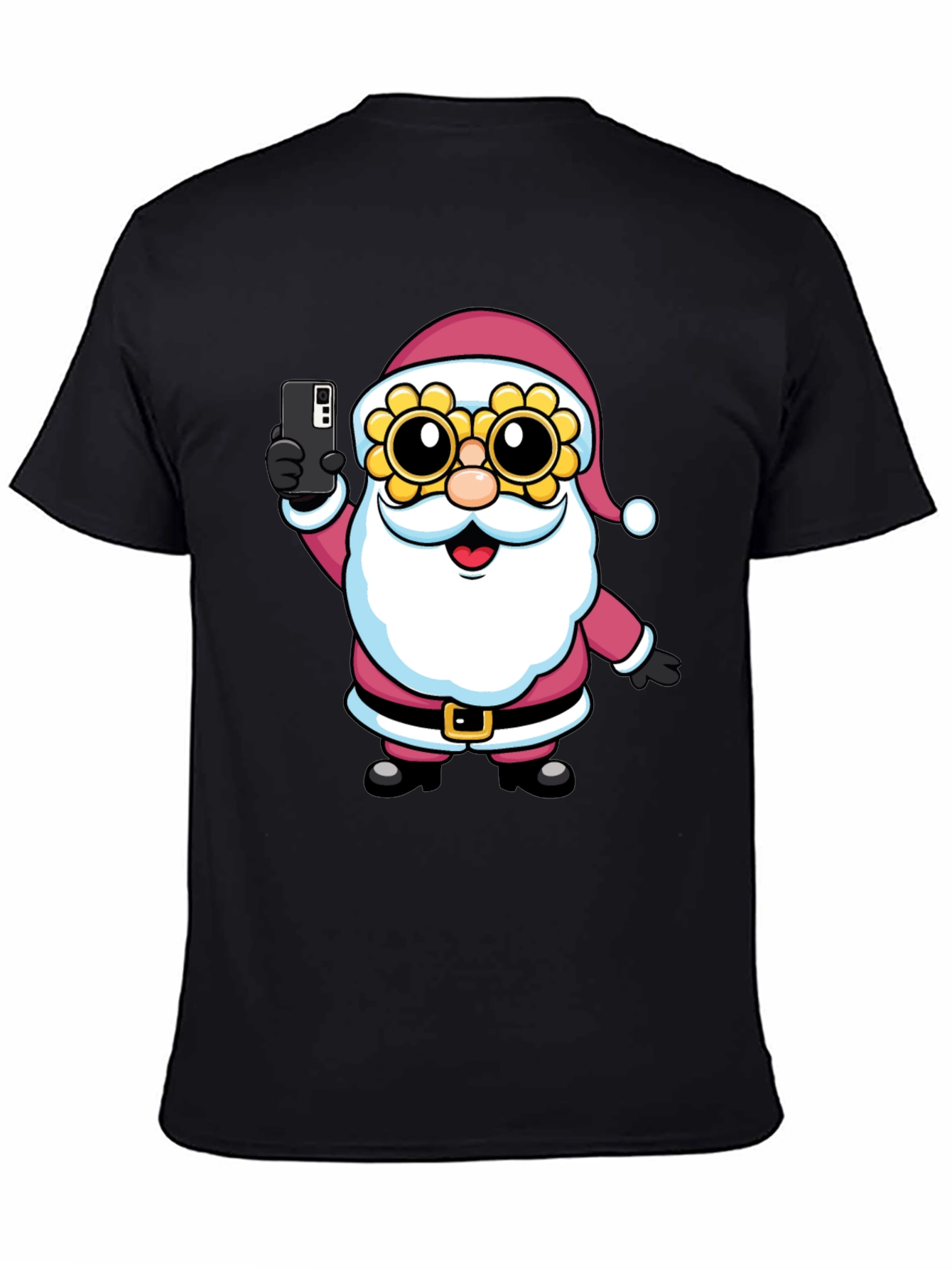 Santa Selfie T-Shirt - Funny Holiday Tee