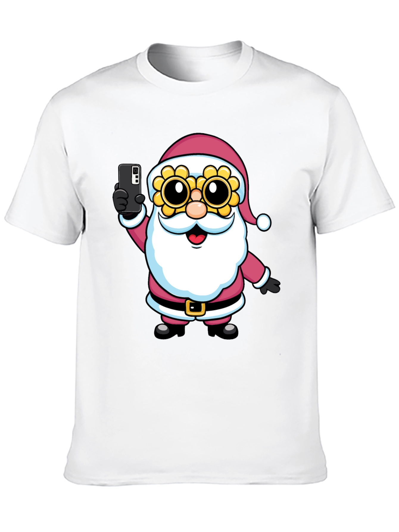Santa Selfie T-Shirt - Funny Holiday Tee