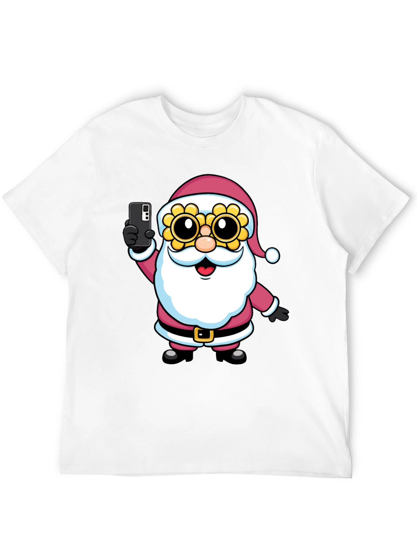Santa Selfie T-Shirt - Funny Holiday Tee