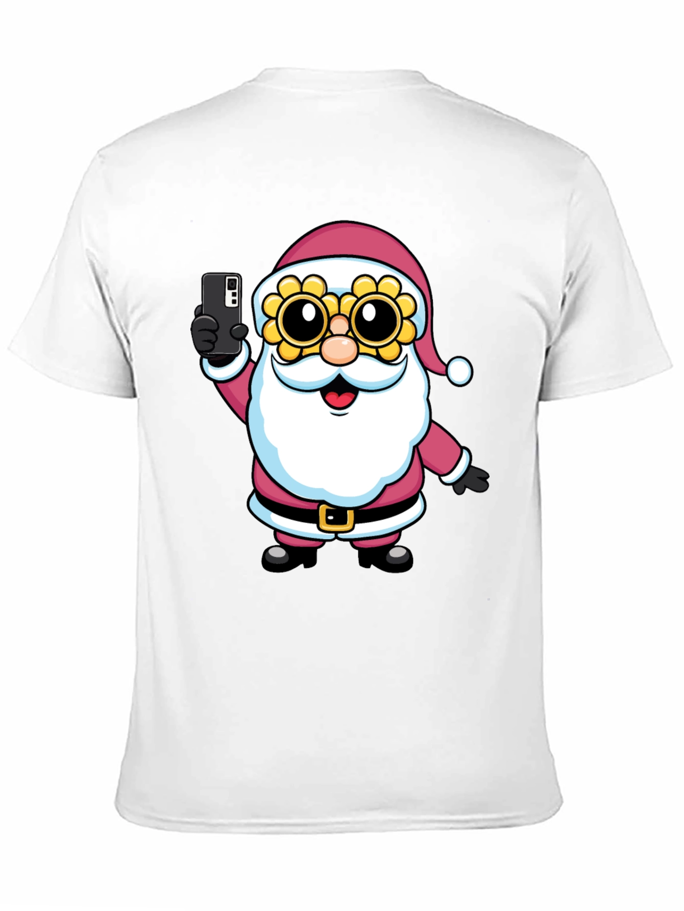 Santa Selfie T-Shirt - Funny Holiday Tee
