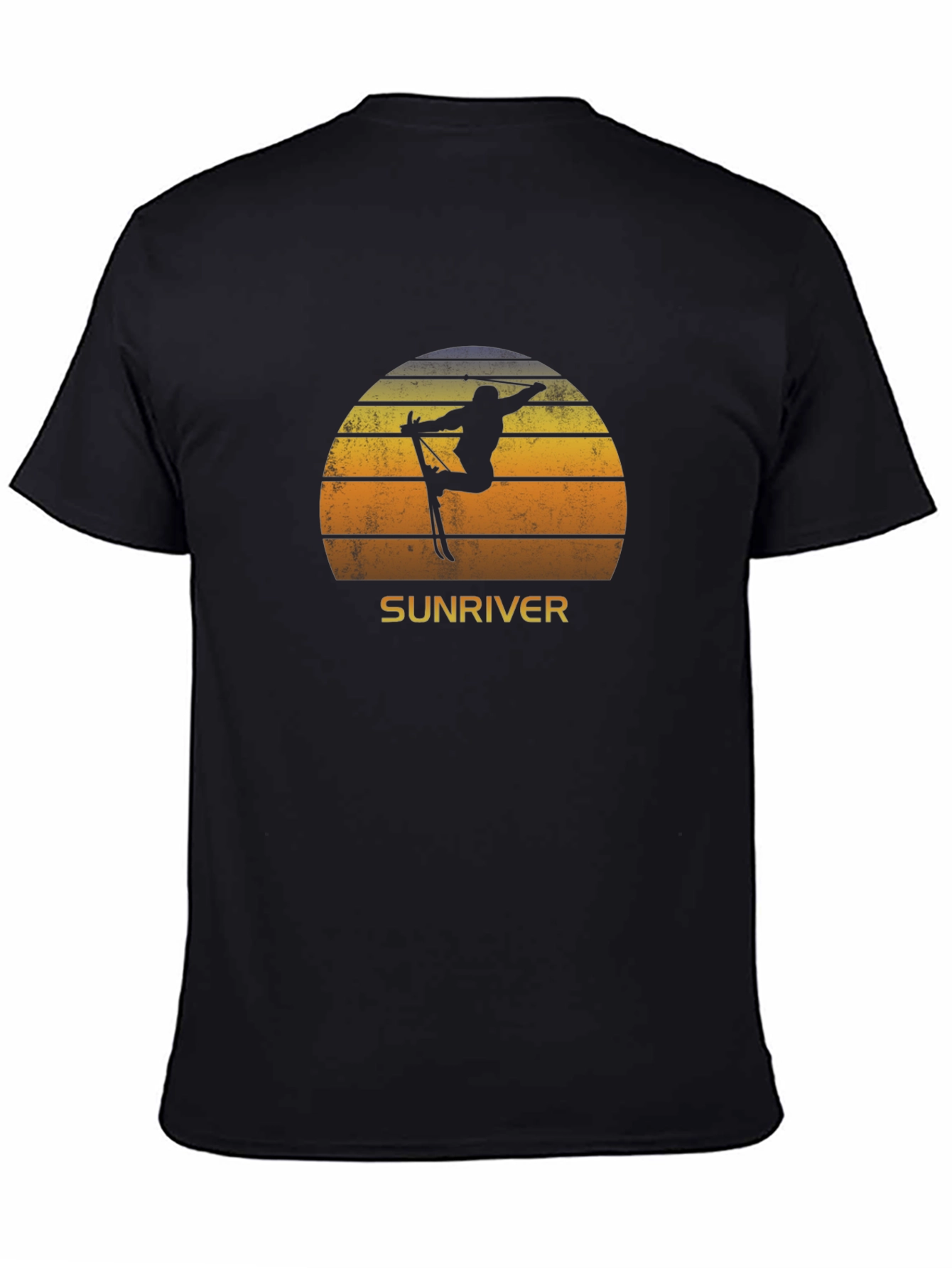 Sunriver Skiing Sunset T-Shirt - Retro Style