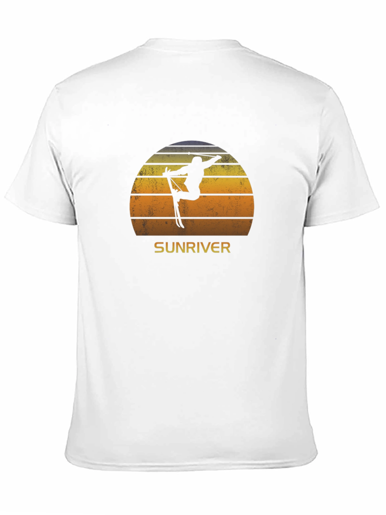 Sunriver Skiing Sunset T-Shirt - Retro Style