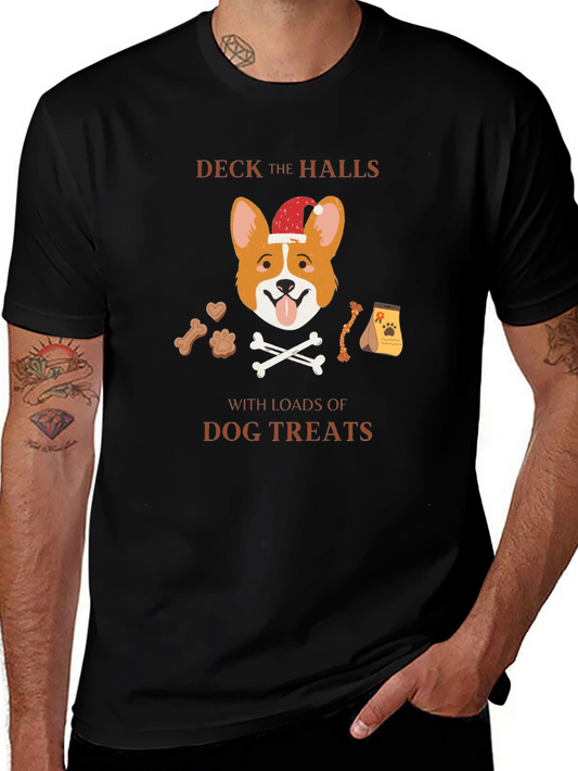 Deck the Halls with Dog Treats Christmas T-Shirt