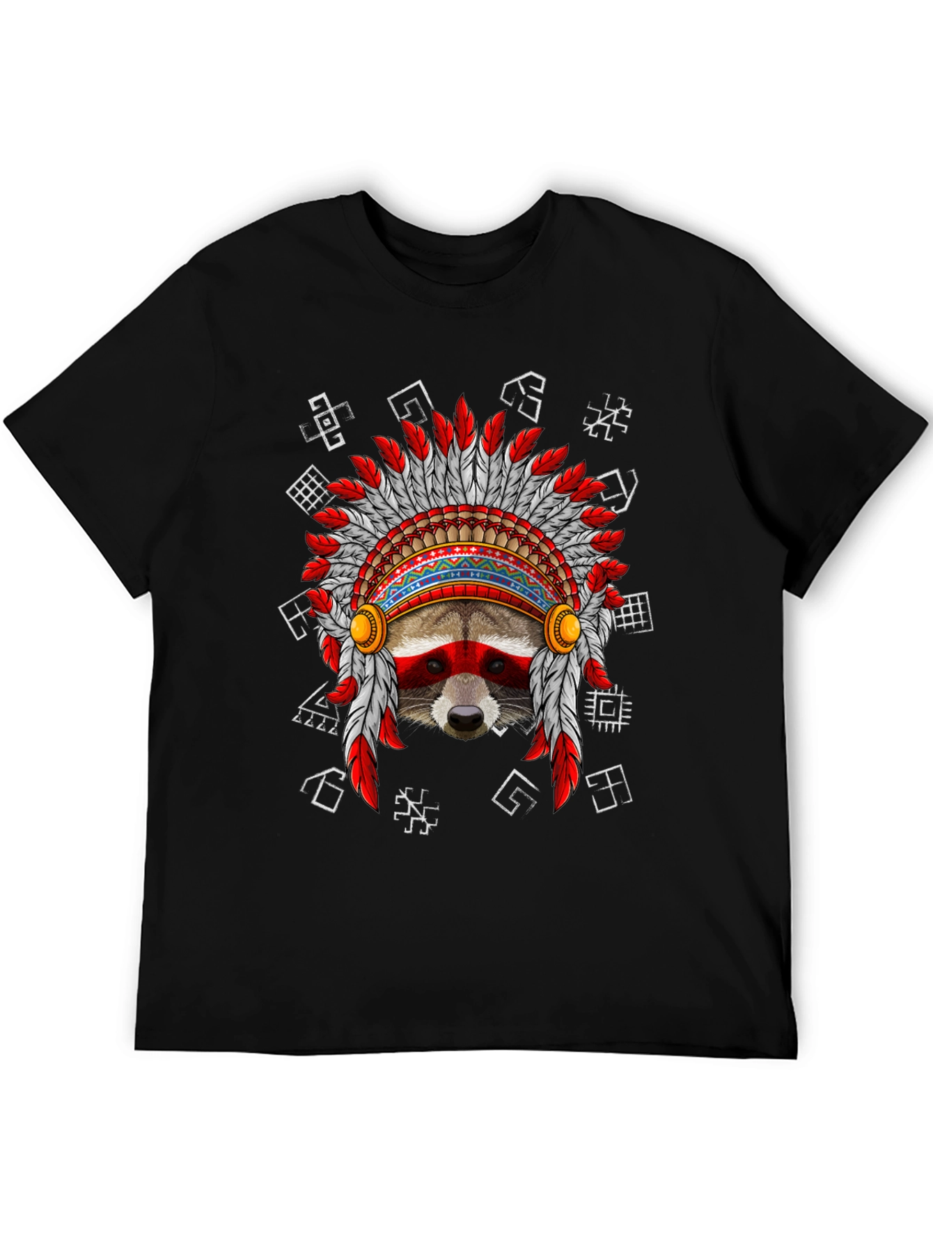 Raccoon Headdress Graphic T-Shirt
