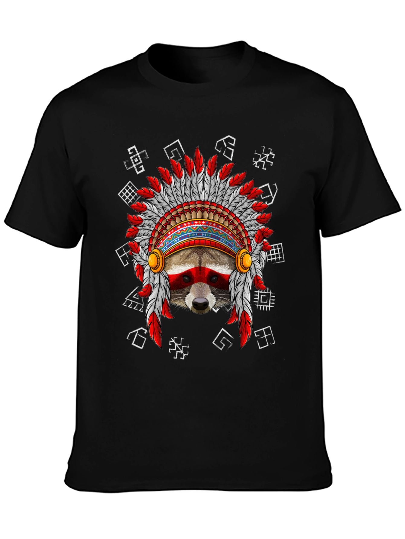 Raccoon Headdress Graphic T-Shirt
