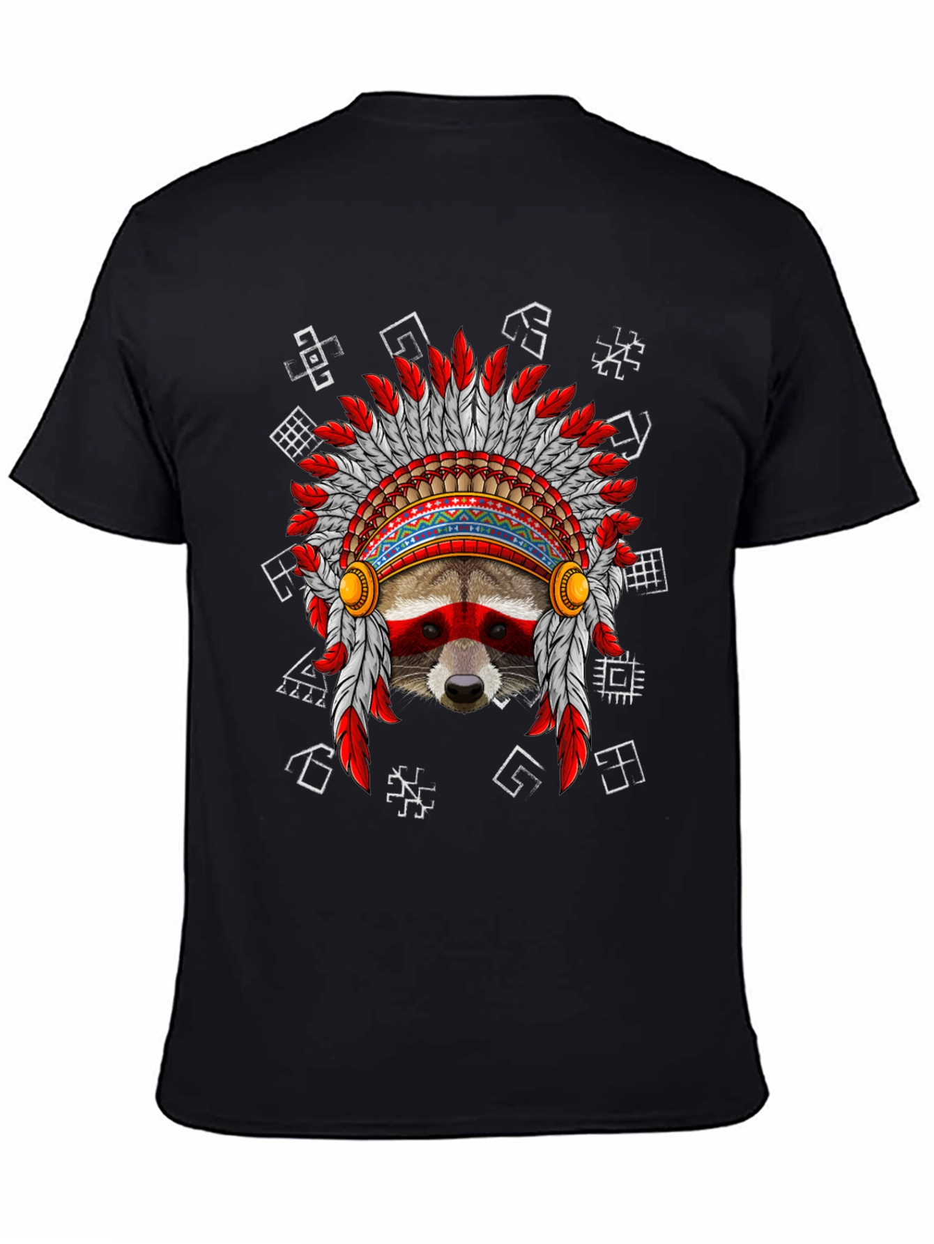 Raccoon Headdress Graphic T-Shirt