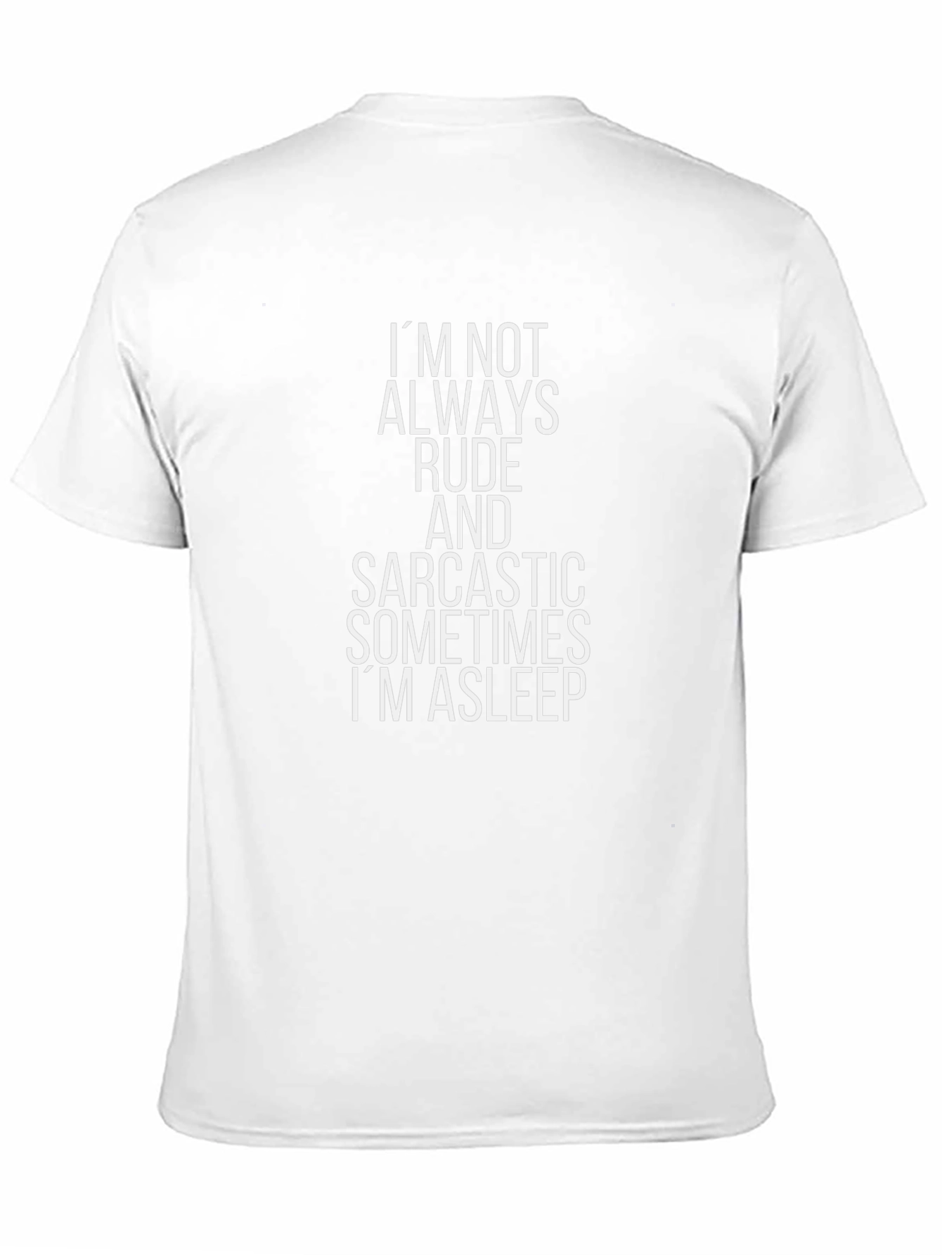 Sarcastic Asleep Graphic T-Shirt