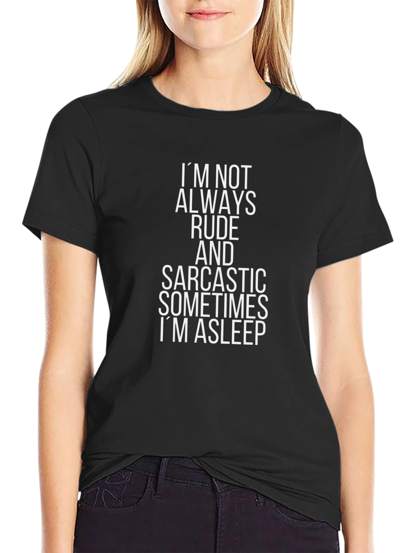Sarcastic Asleep Graphic T-Shirt