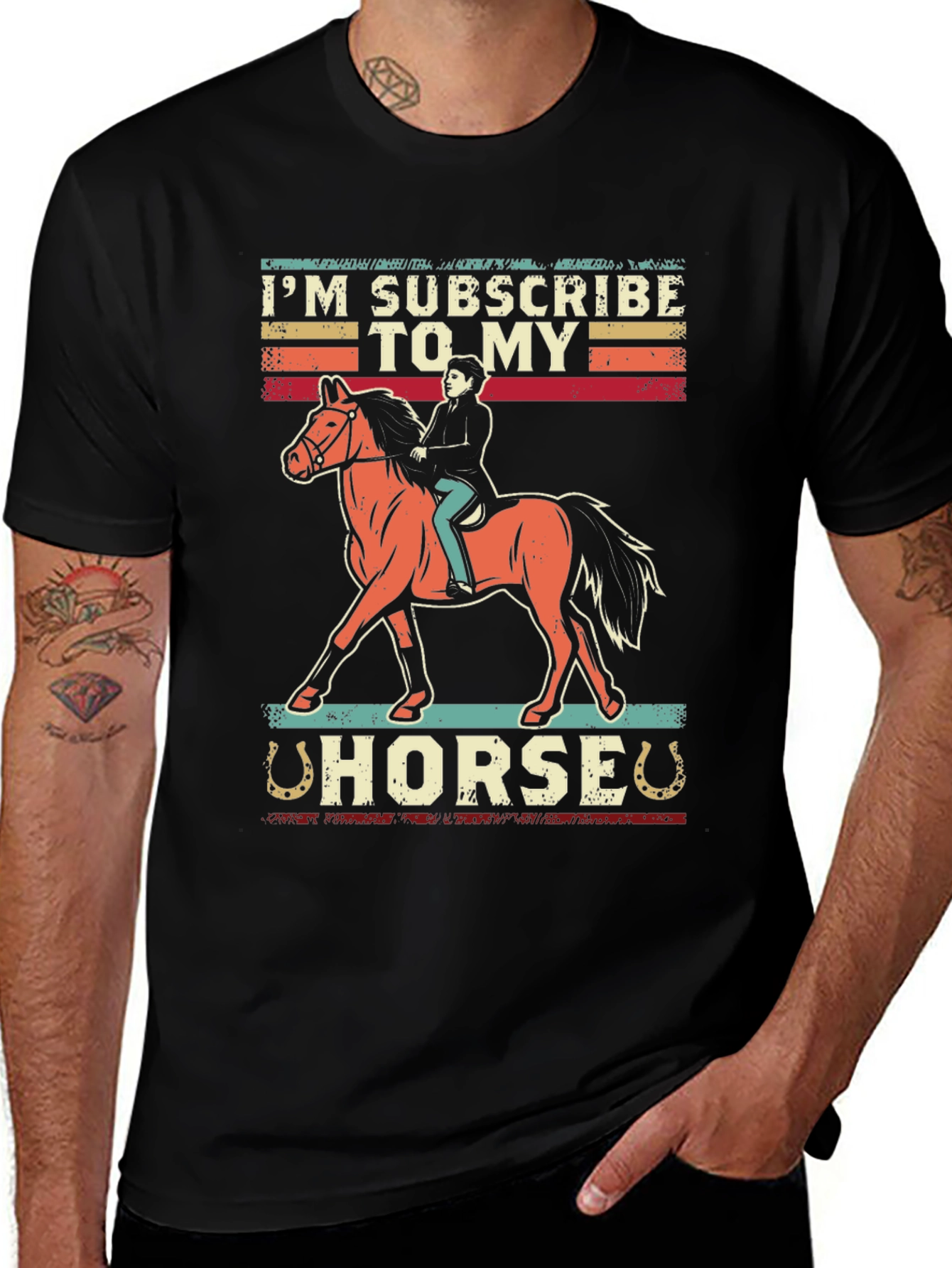 Im Subscribed To My Horse Graphic Tee