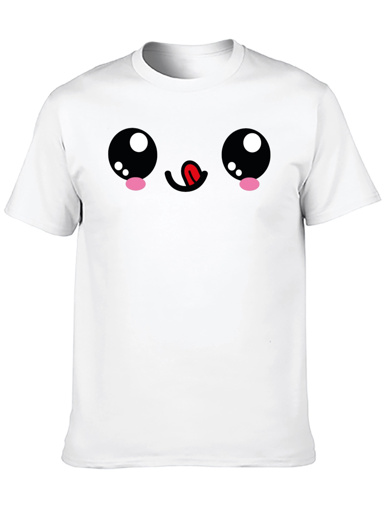 Kawaii Face Black T-Shirt
