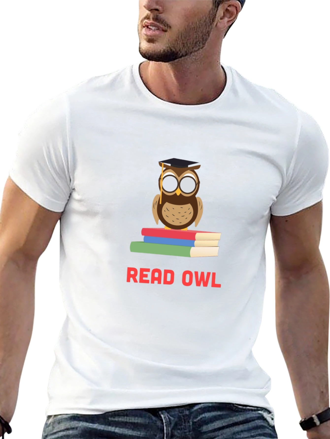 Read Owl Graphic T-Shirt - Book Lover Tee