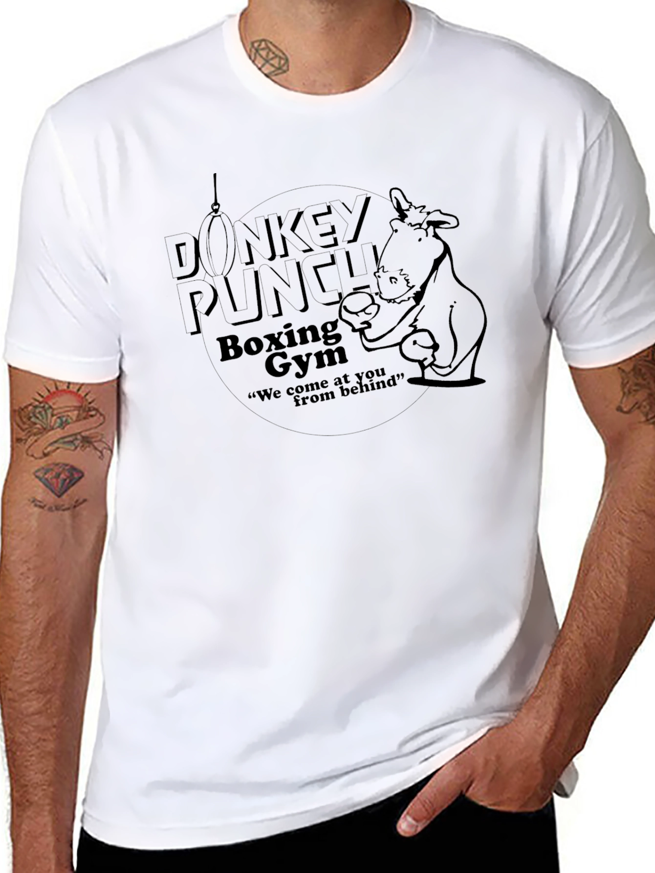 Donkey Punch Boxing Gym Graphic Tee