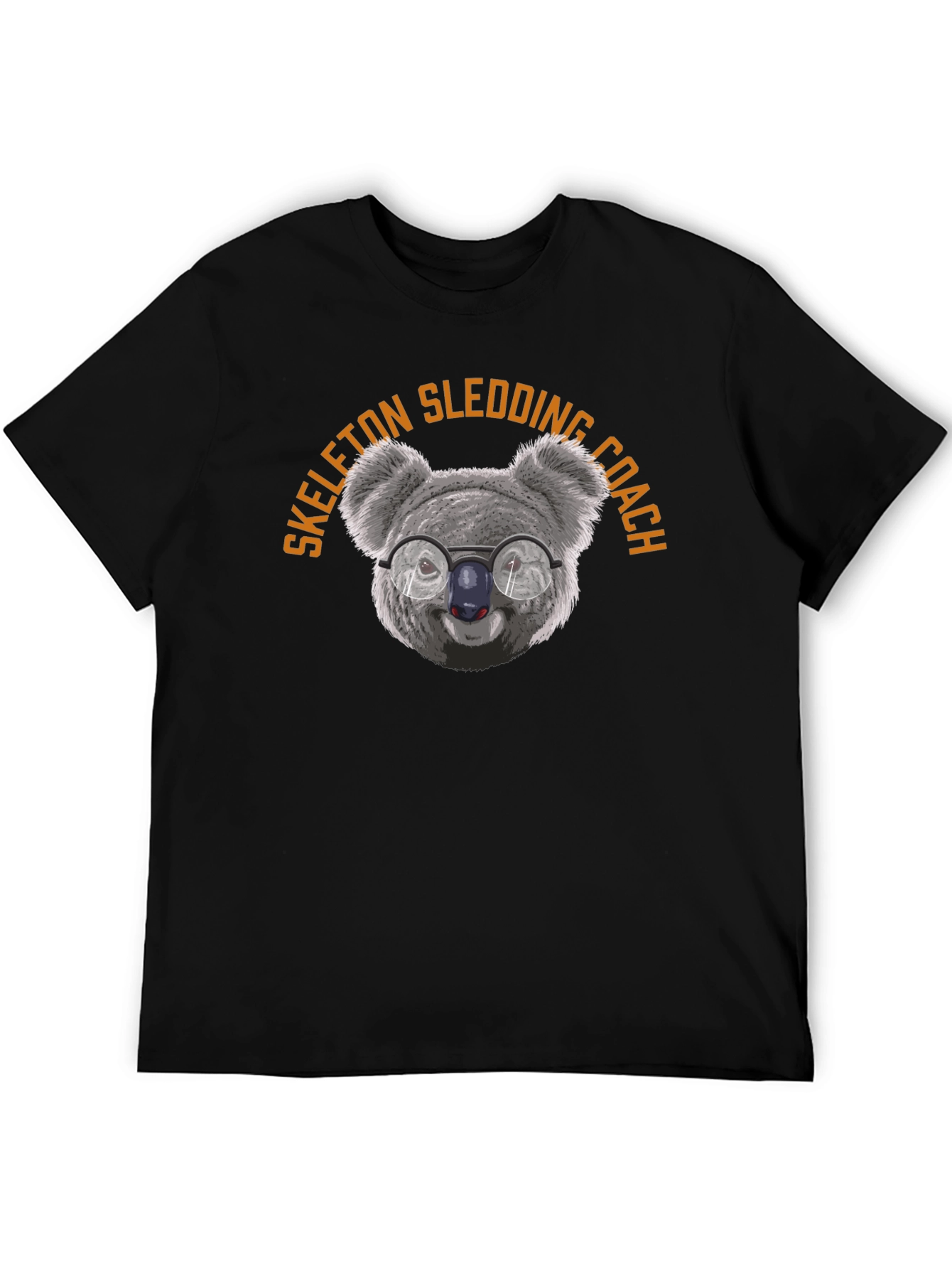 Skeleton Sledding Coach Koala T-Shirt