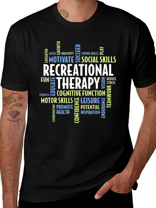 Recreational Therapy Word Cloud T-Shirt