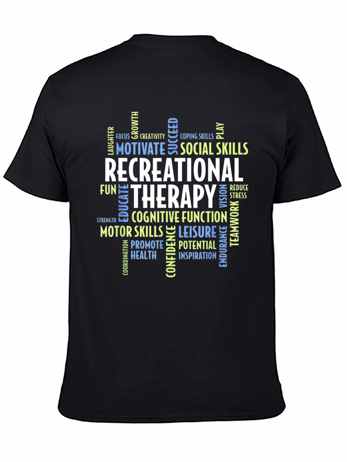 Recreational Therapy Word Cloud T-Shirt