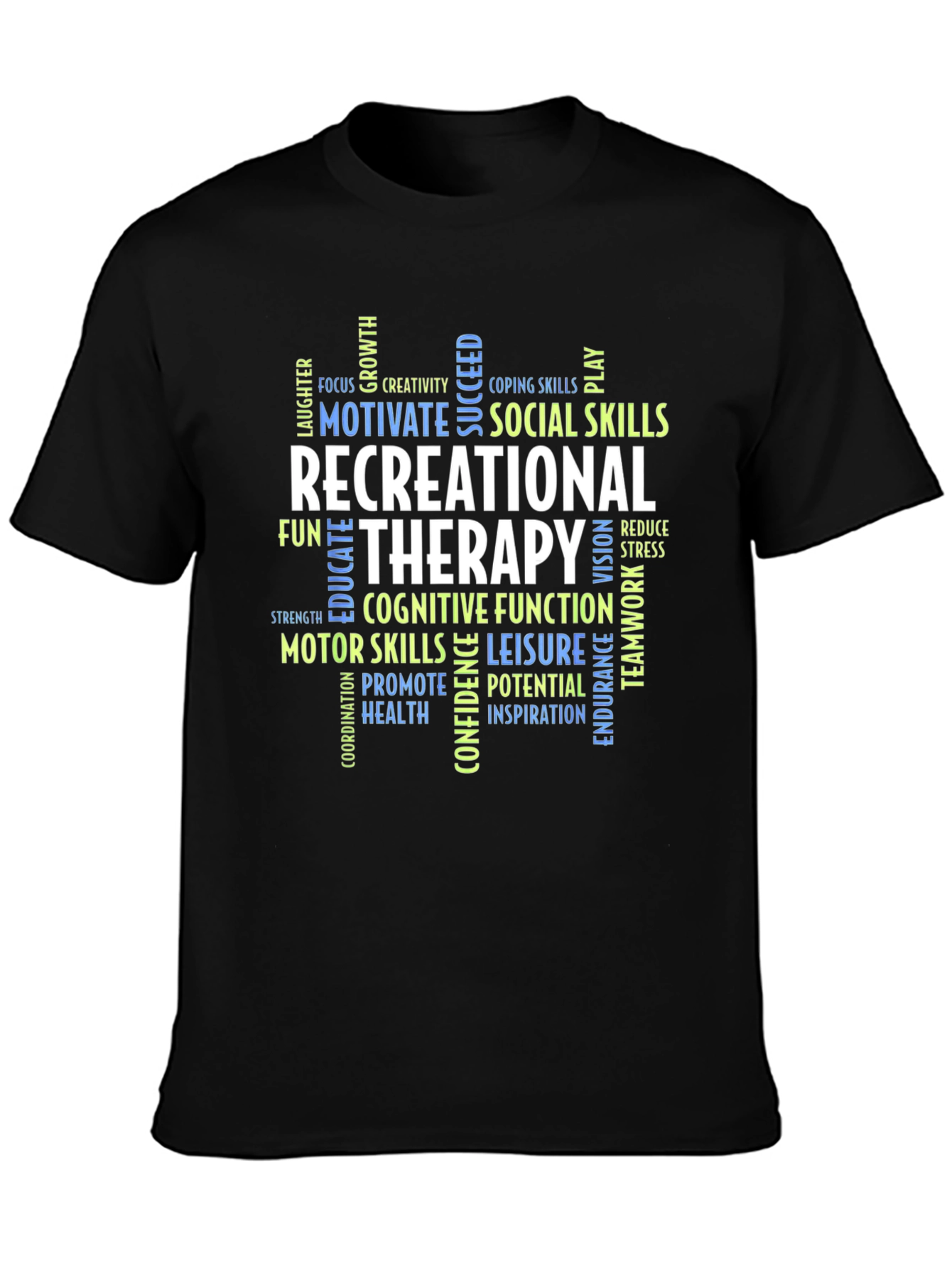 Recreational Therapy Word Cloud T-Shirt