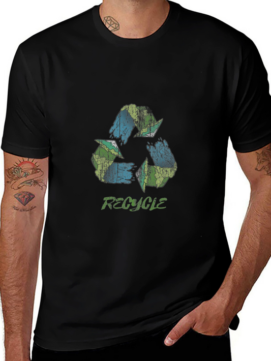 Recycle Earth Graphic T-Shirt - Eco Friendly Design