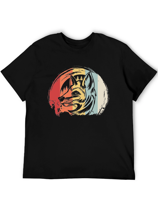 Retro Fox Graphic Tee - Vintage Style Comfort