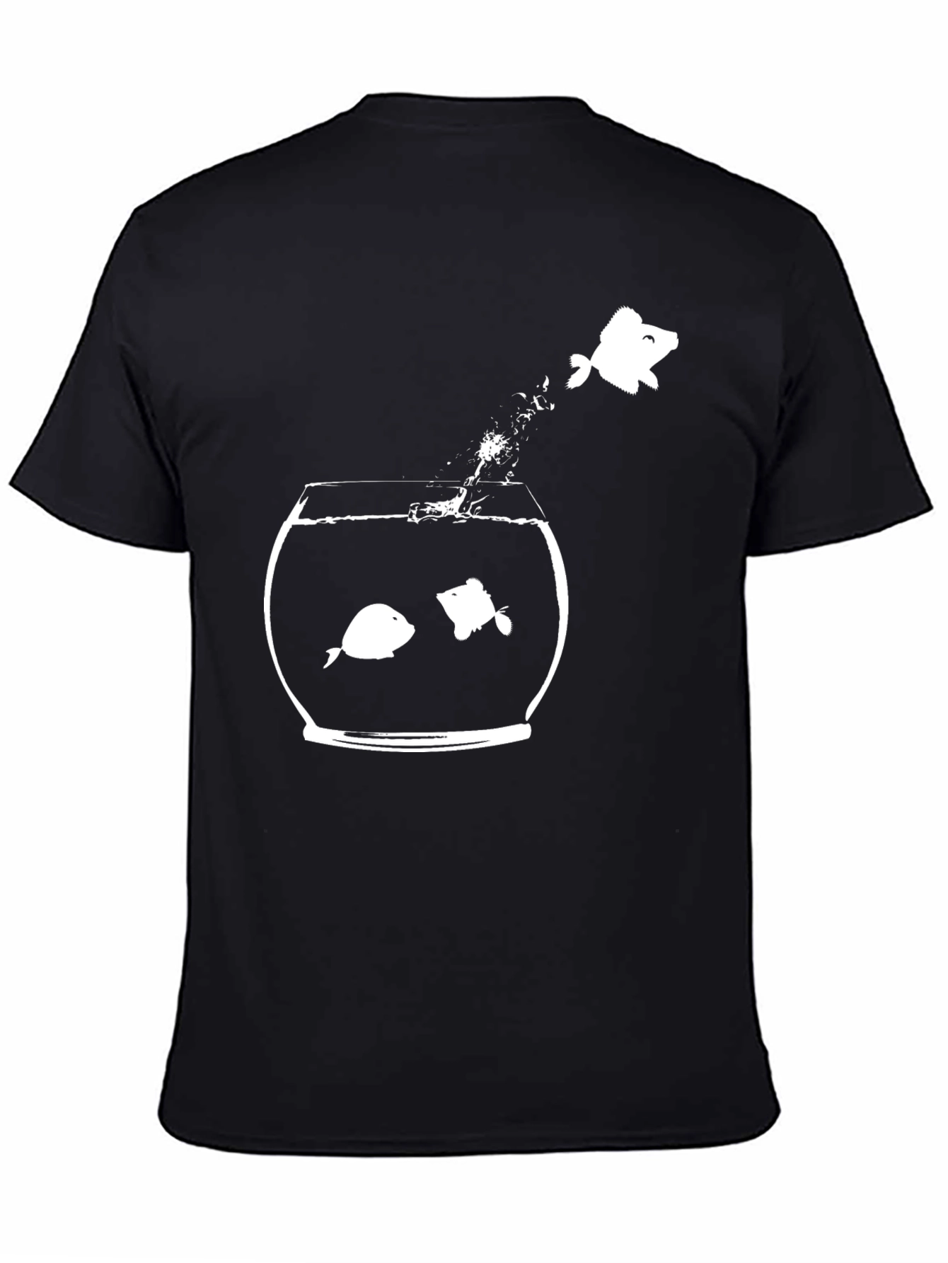 Funny Fishbowl Graphic Tee - Be Different
