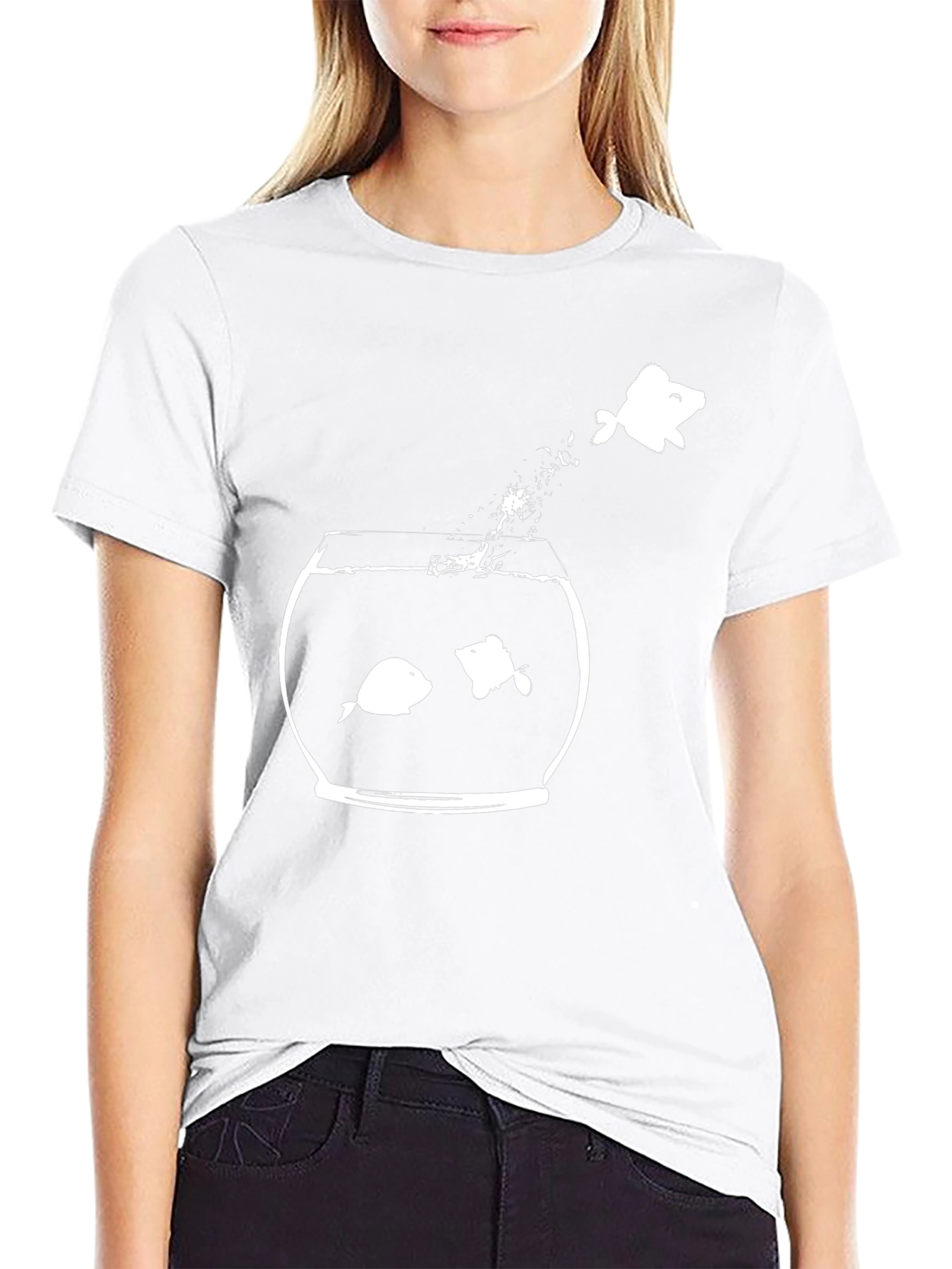 Funny Fishbowl Graphic Tee - Be Different