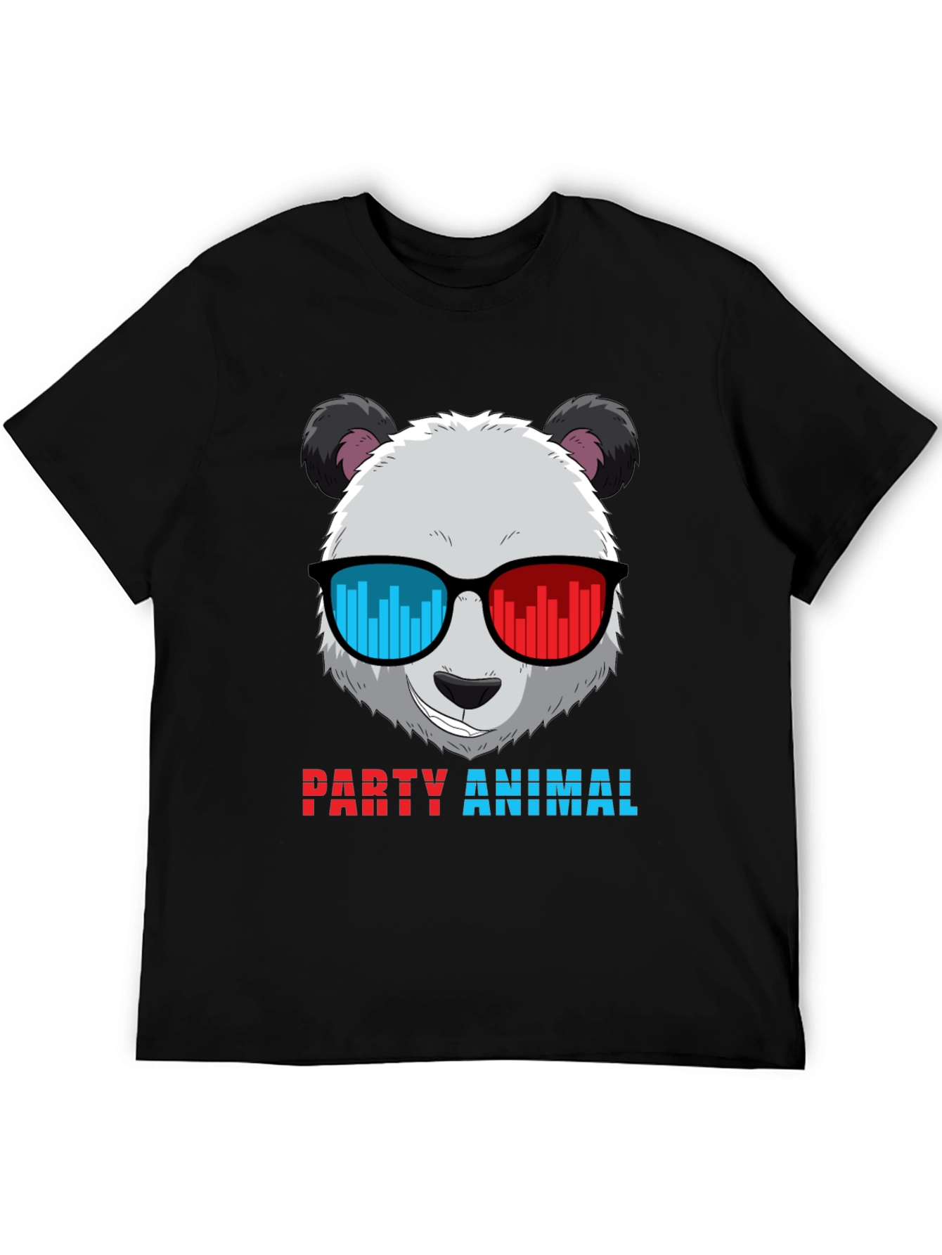 Party Animal Panda T-Shirt - Novelty Graphic Tee