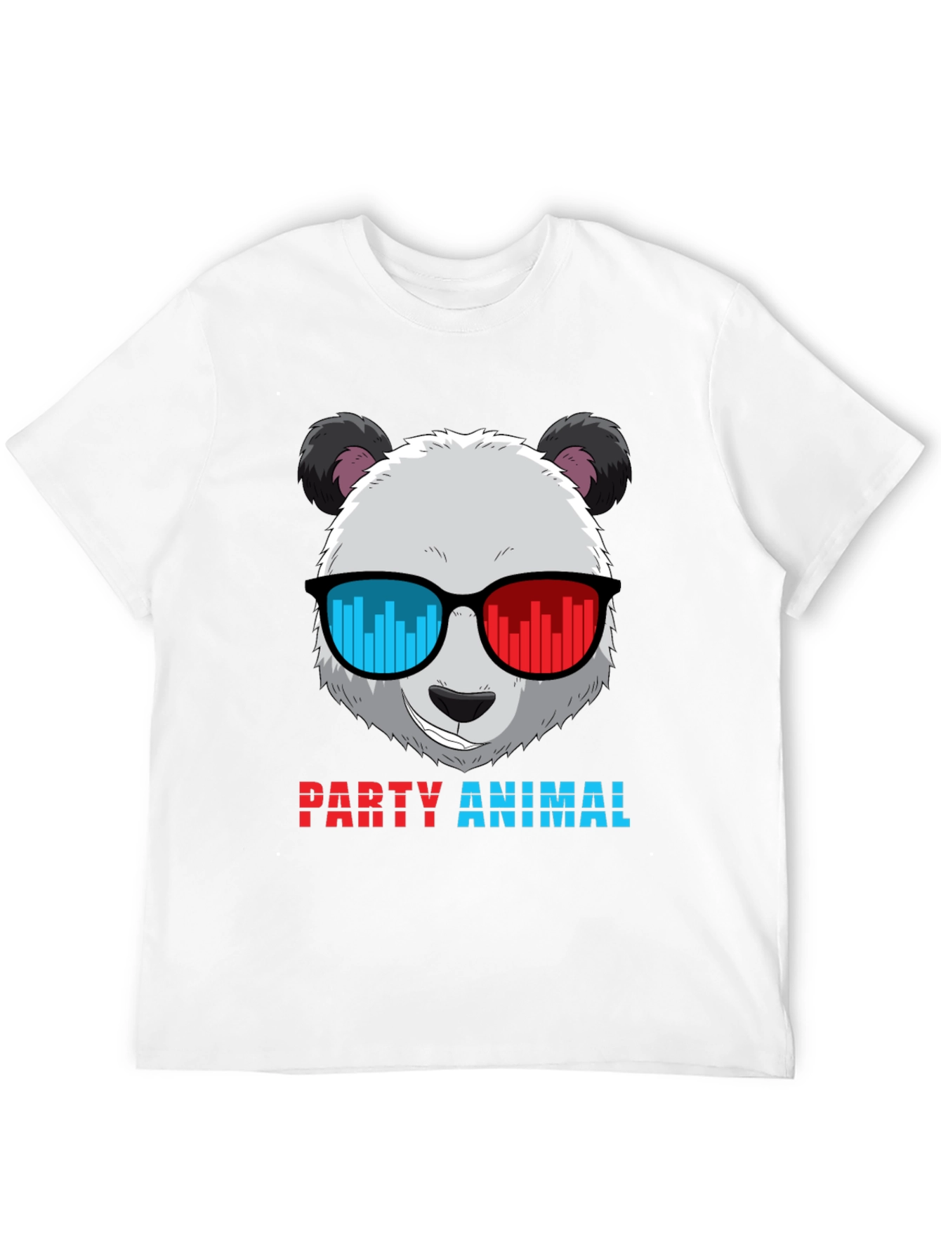 Party Animal Panda T-Shirt - Novelty Graphic Tee