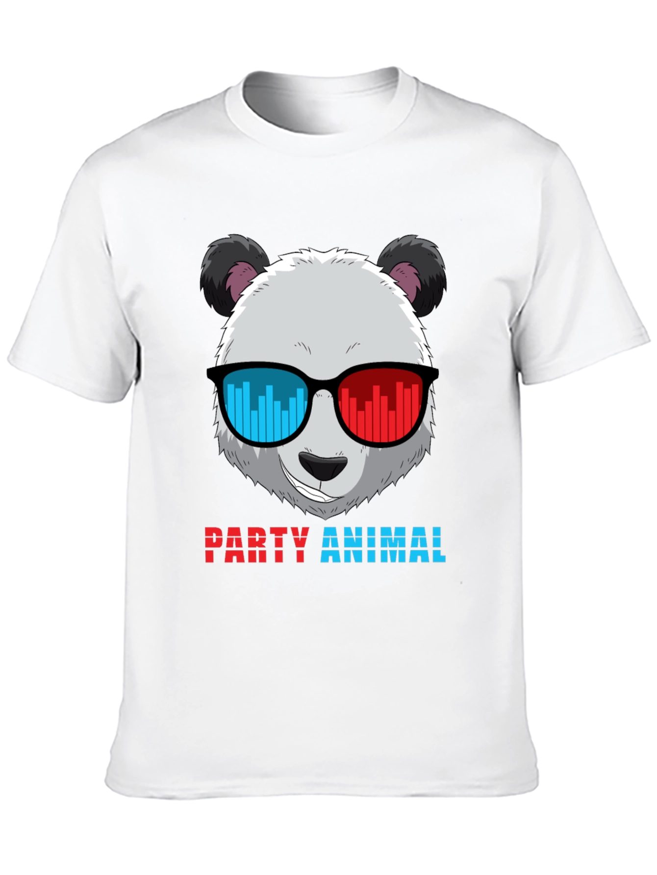 Party Animal Panda T-Shirt - Novelty Graphic Tee
