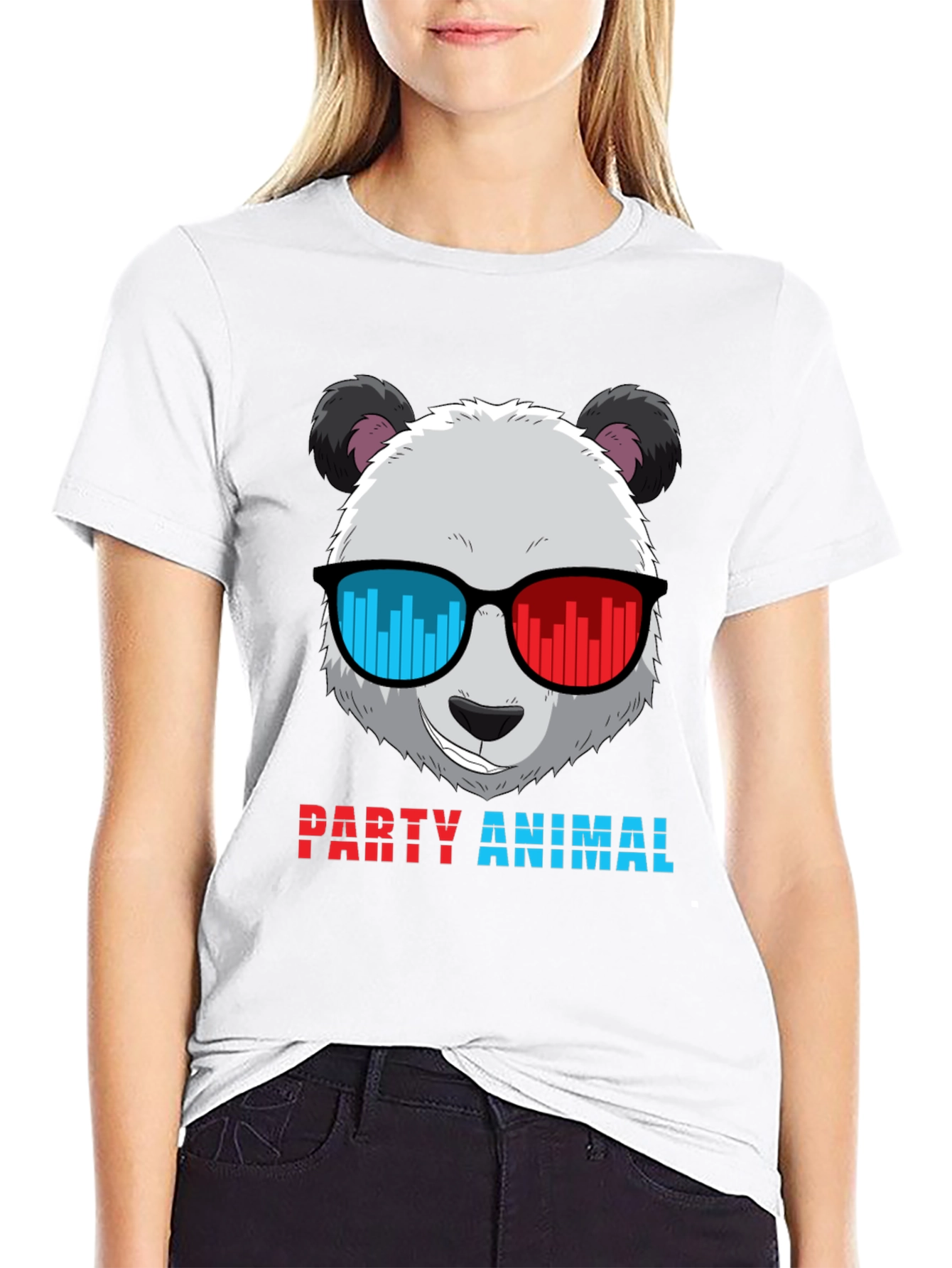 Party Animal Panda T-Shirt - Novelty Graphic Tee